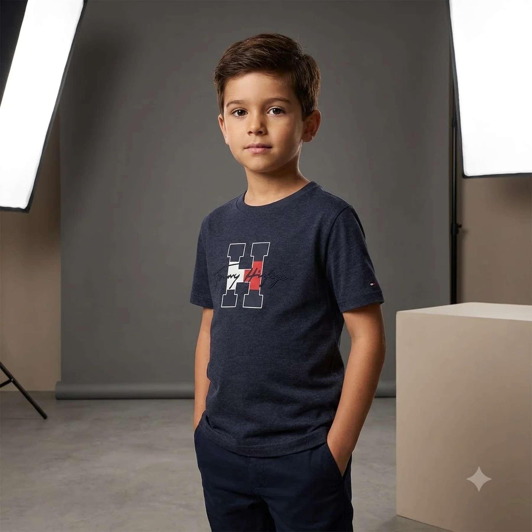 Дитяча футболка Tommy Hilfiger з логотипом 1159843038