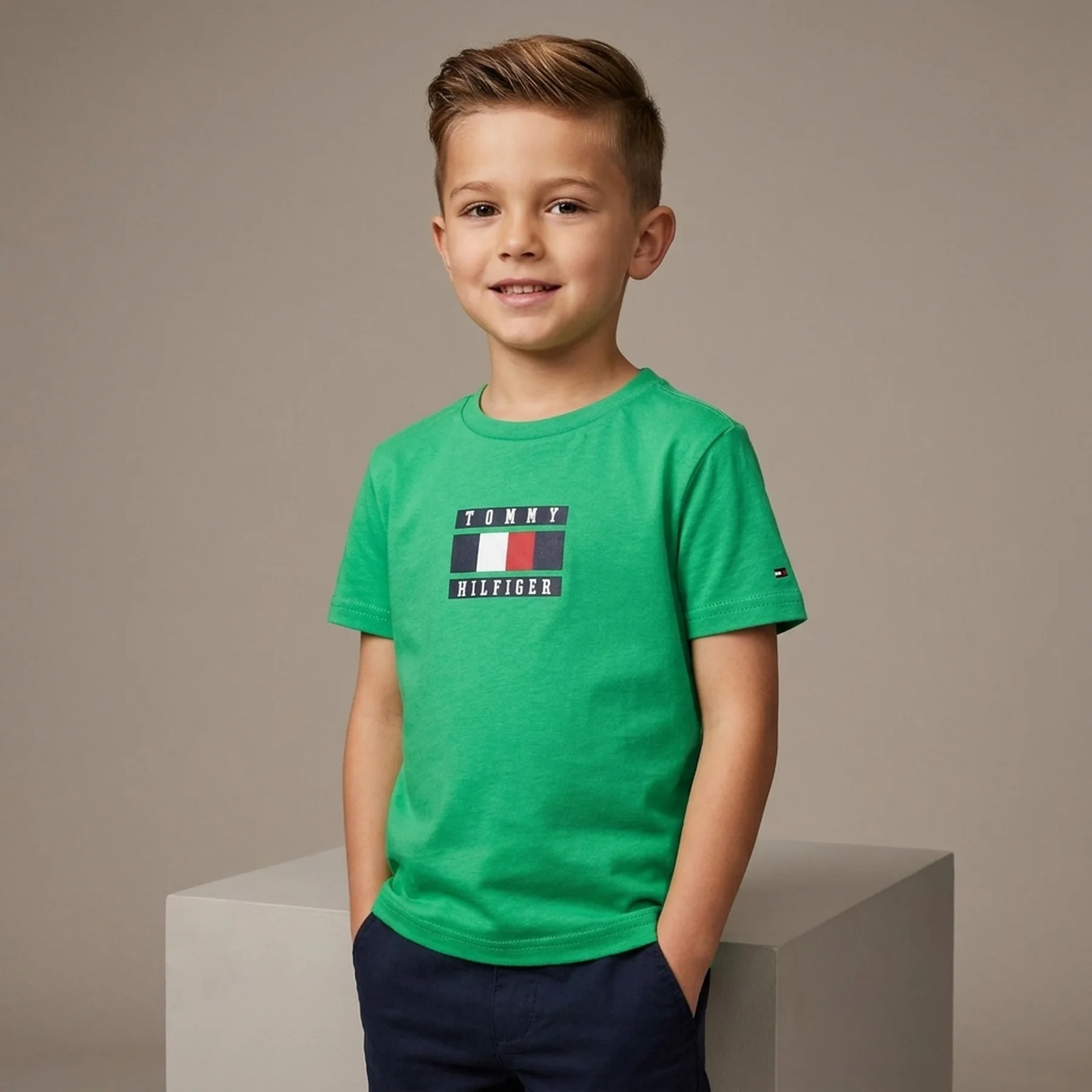 Дитяча футболка Tommy Hilfiger з логотипом 1159843071