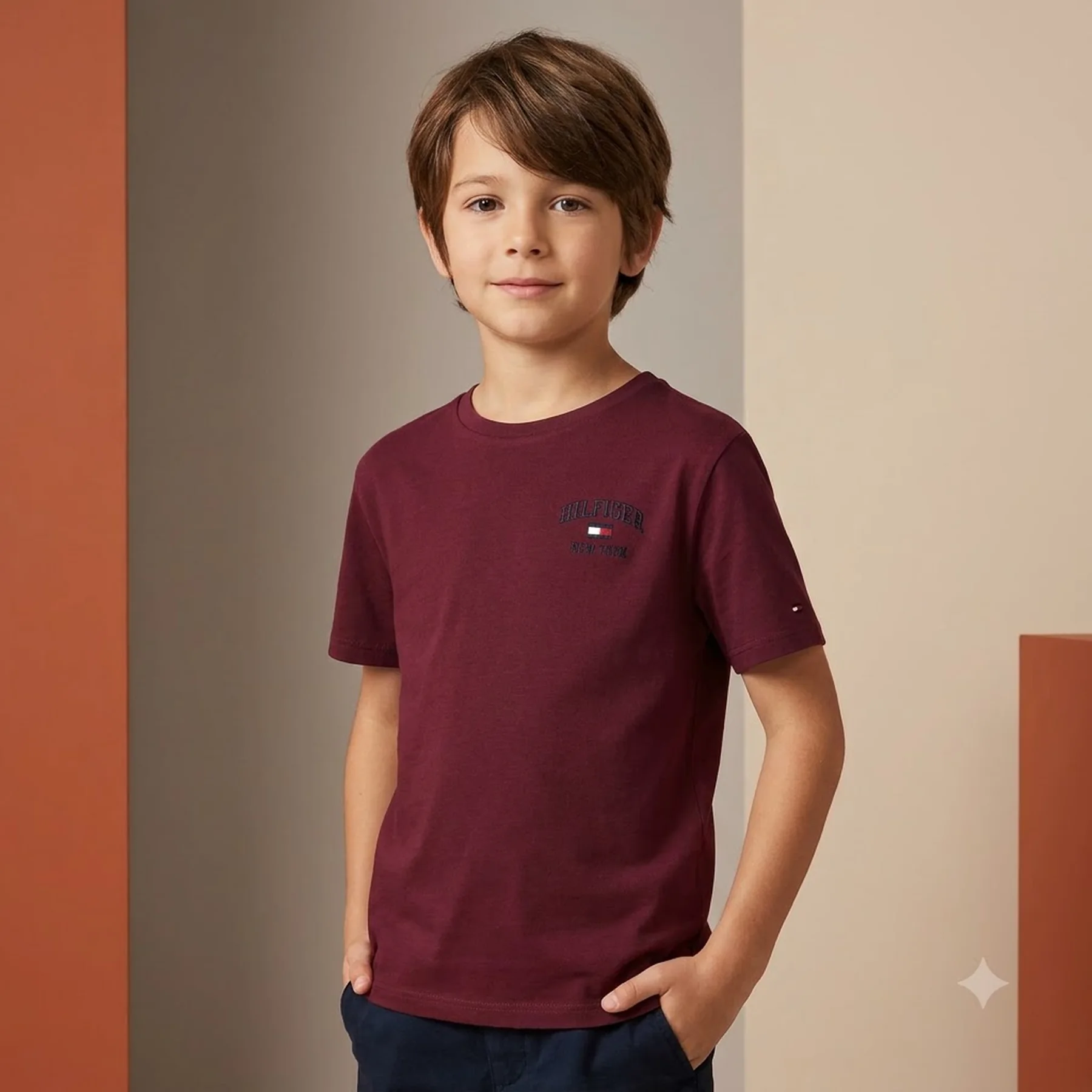 Дитяча футболка Tommy Hilfiger з логотипом 1159843226