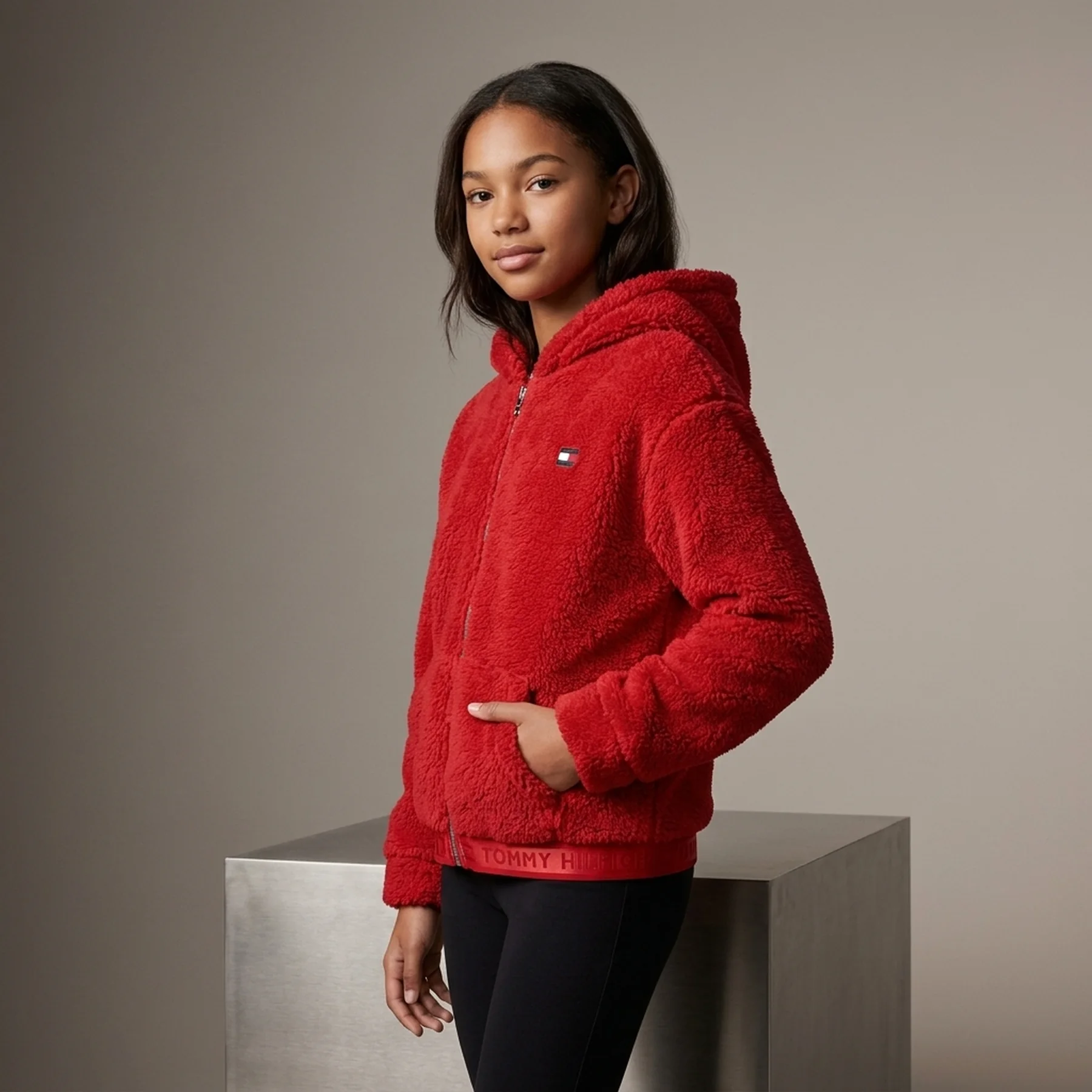 Дитяча хутряна куртка Tommy Hilfiger жіноча толстовка 1159837374