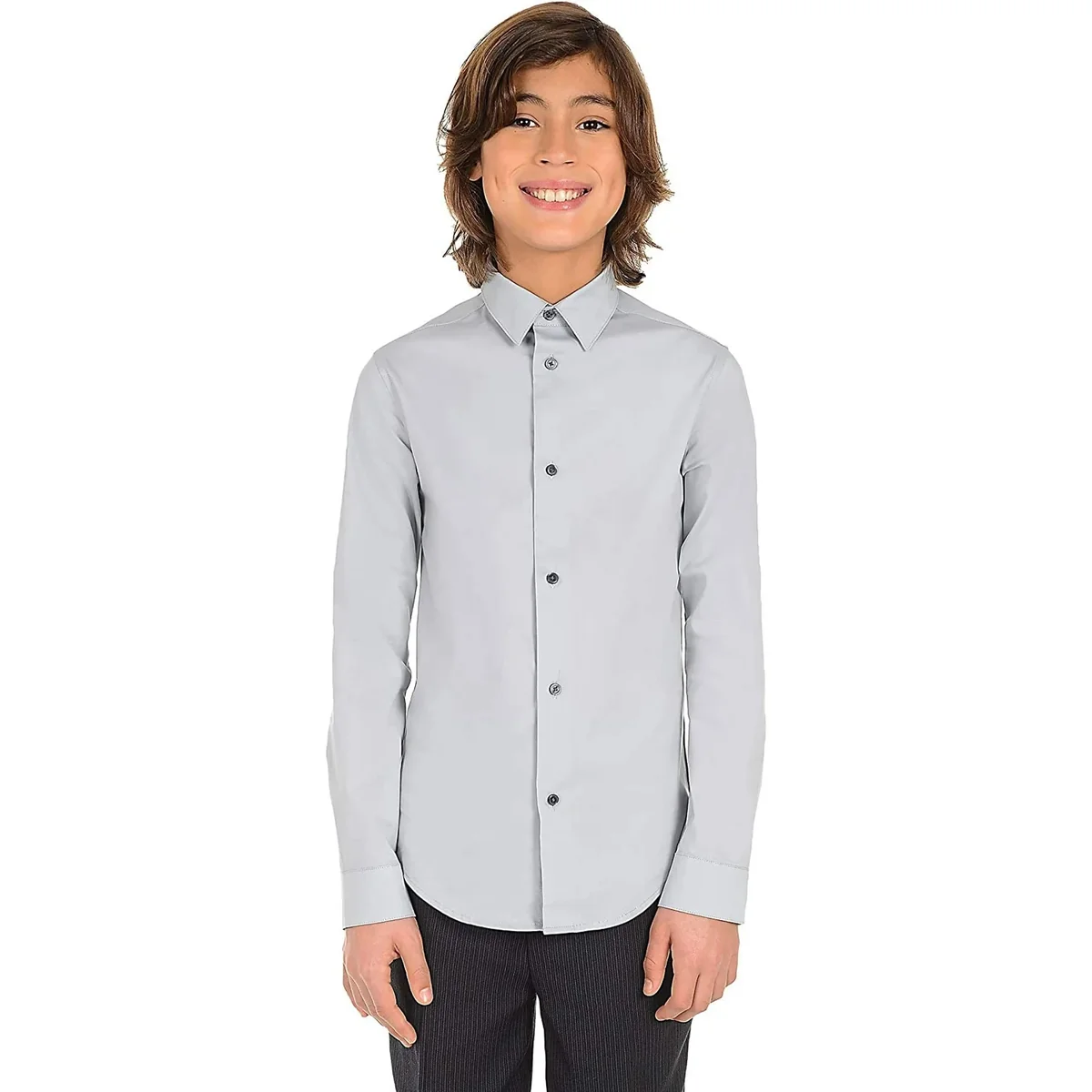 Дитяча класична сорочка Calvin Klein 1159854862 (Сірий 16) на зріст 157-164 см