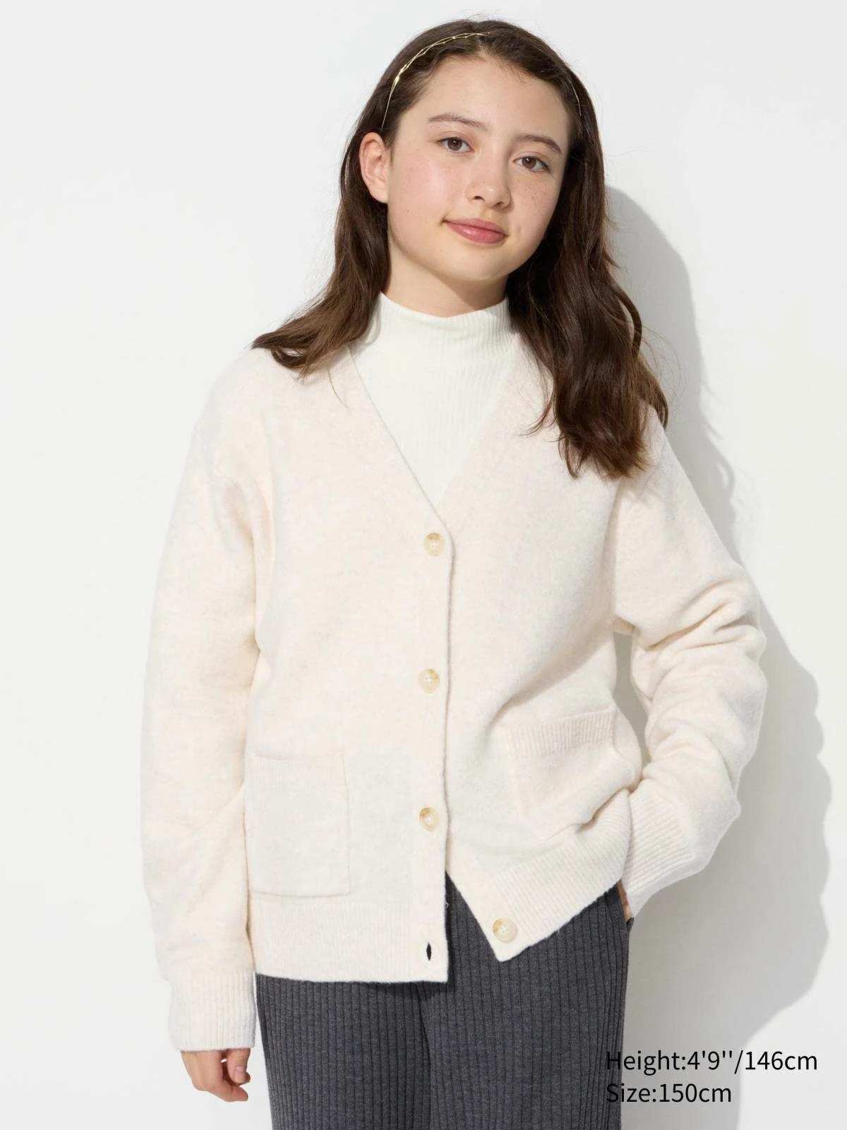 Дитяча кофта-кардиган UNIQLO із пряжі Soufflee 1159826910 — Одяг для дівчинки
