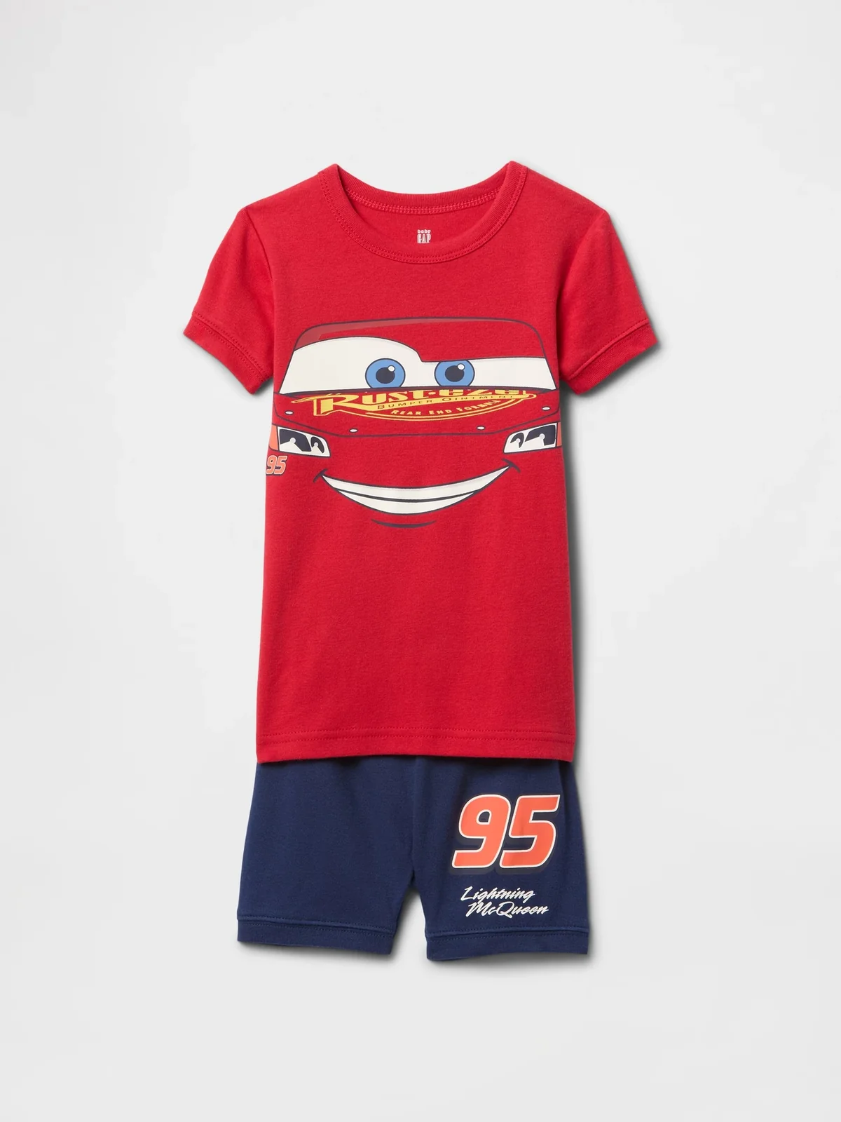Дитяча піжама Disney Cars GAP футболка та шорти 1159844564