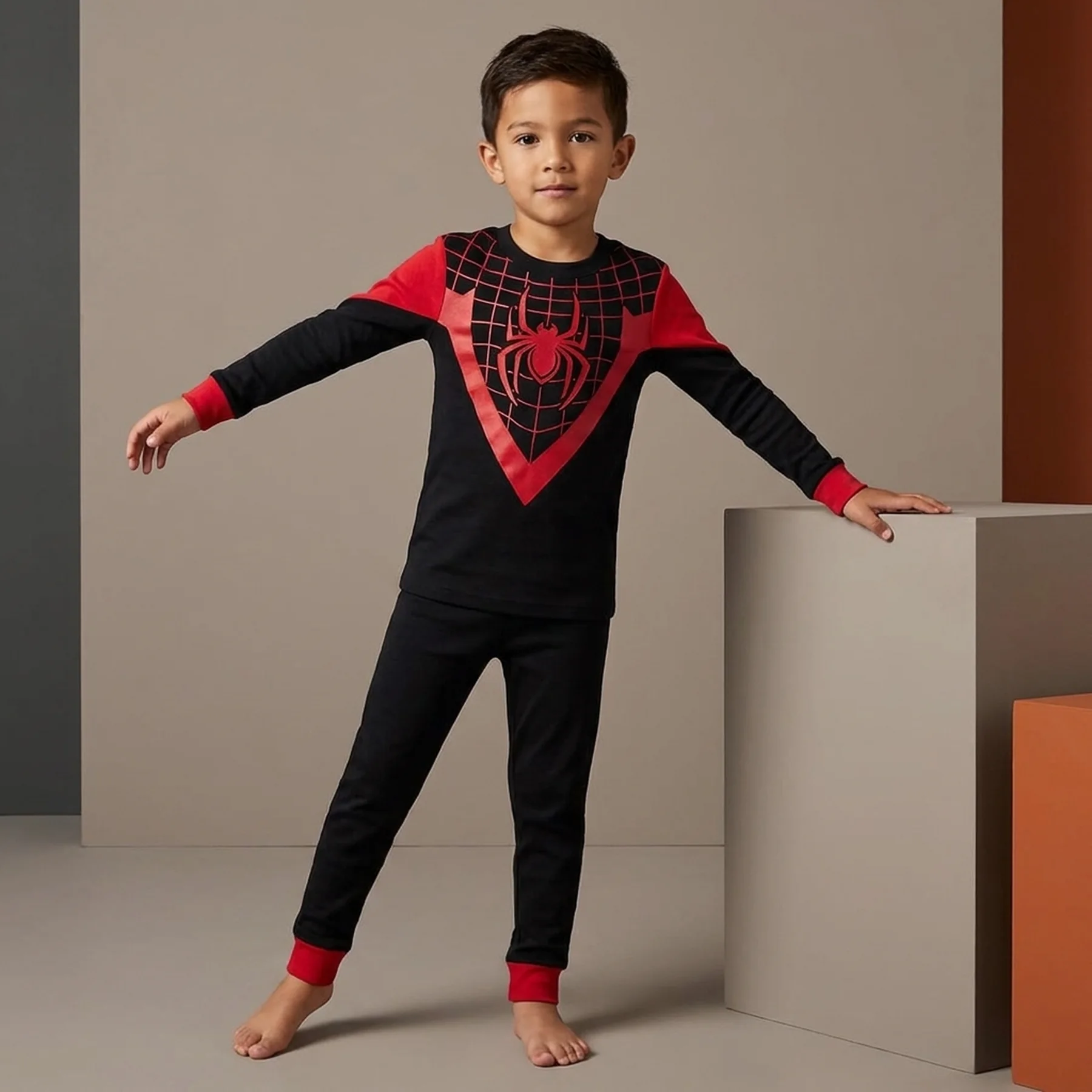 Дитяча піжама Marvel Spider-Man GAP лонгслів та штани 1159837067
