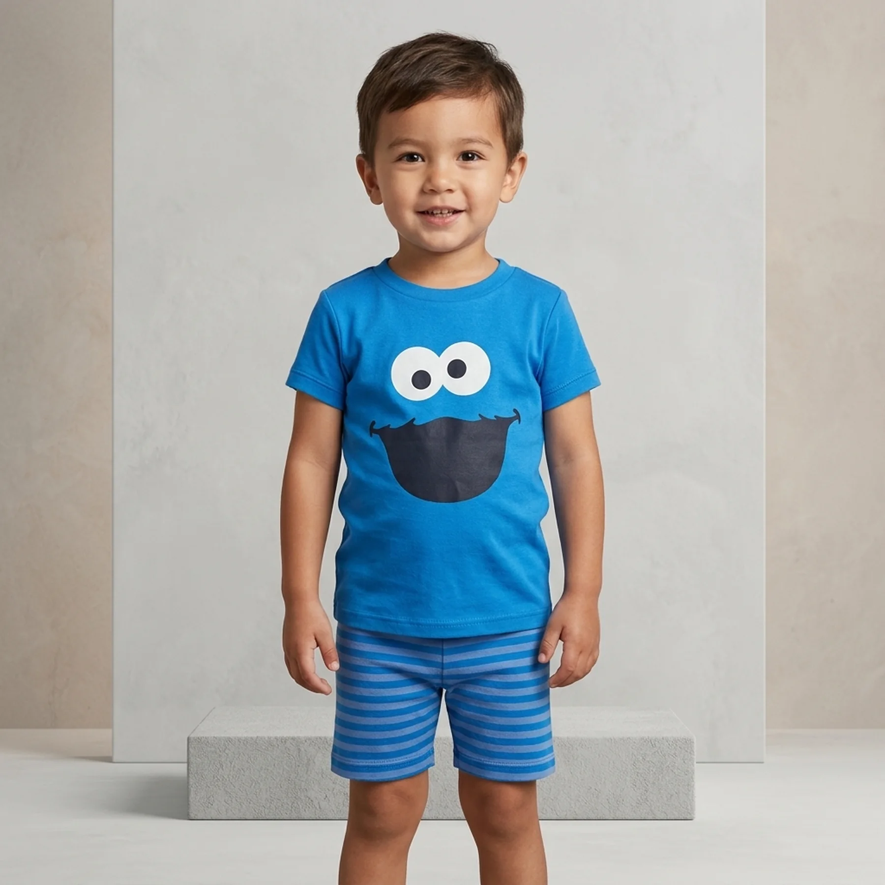 Дитяча піжама Sesame Street GAP футболка та шорти 1159844883