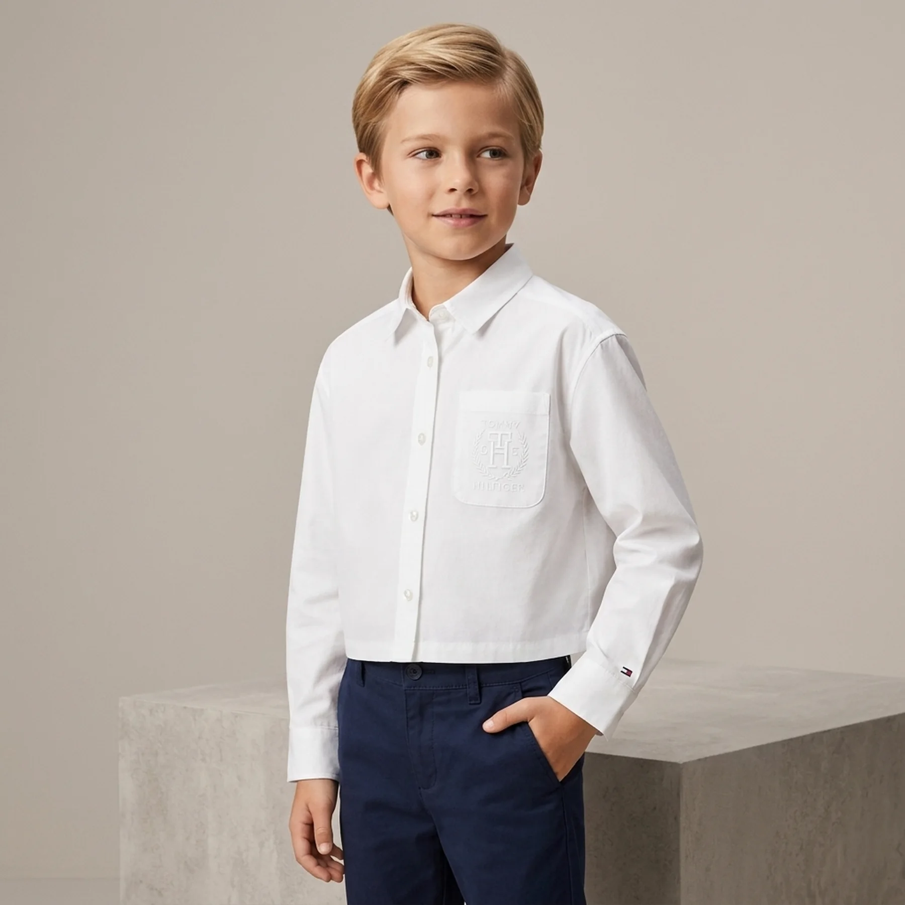 Дитяча сорочка Tommy Hilfiger з логотипом 1159832480