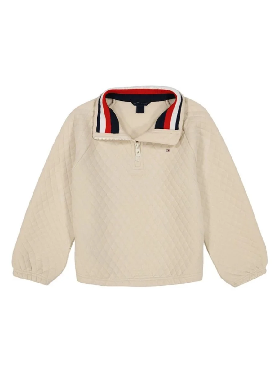 Дитяча стьобана толстовка Tommy Hilfiger на напівблискавці 1159840631