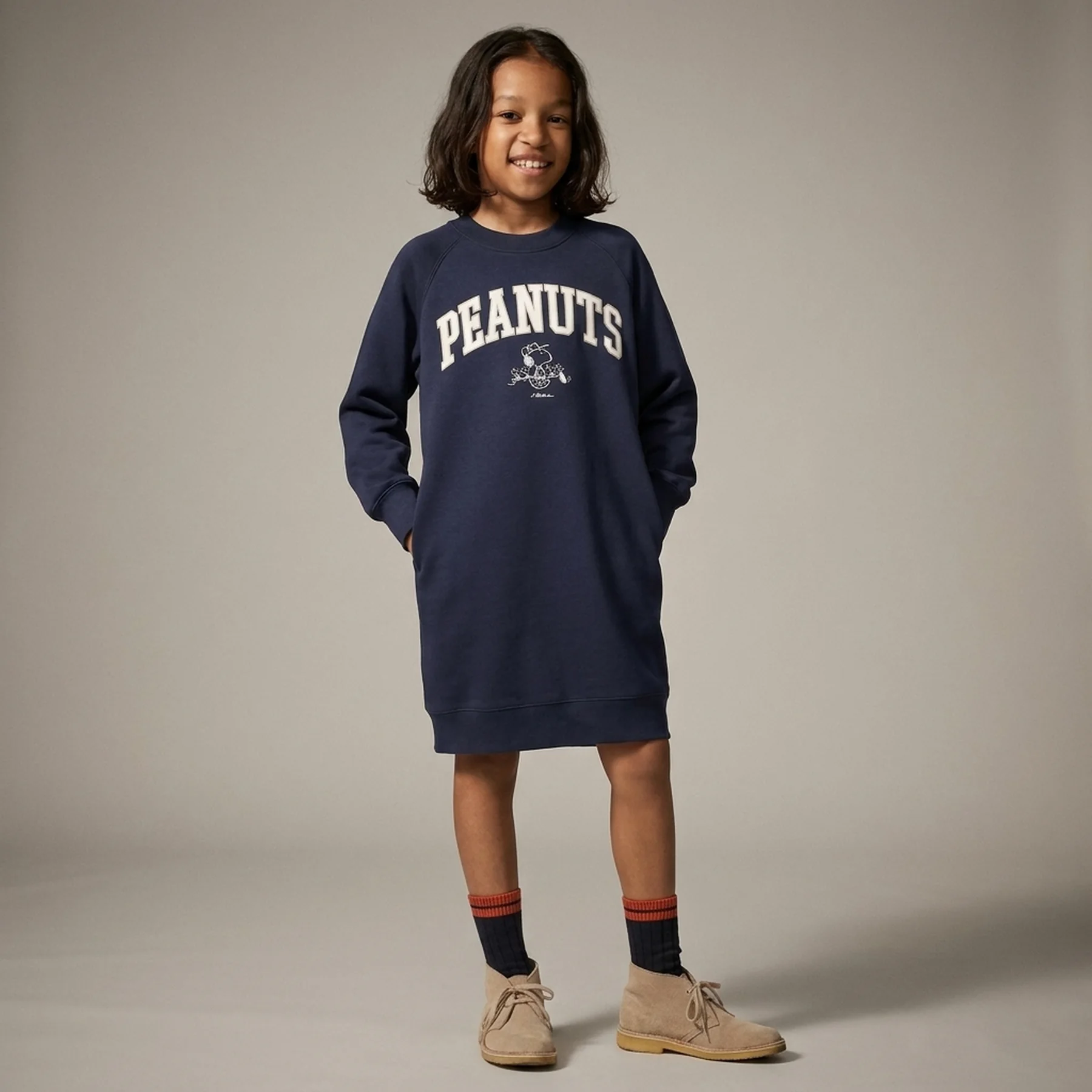 Дитяча сукня UNIQLO UT Graphic Peanuts з кишенями 1159850355