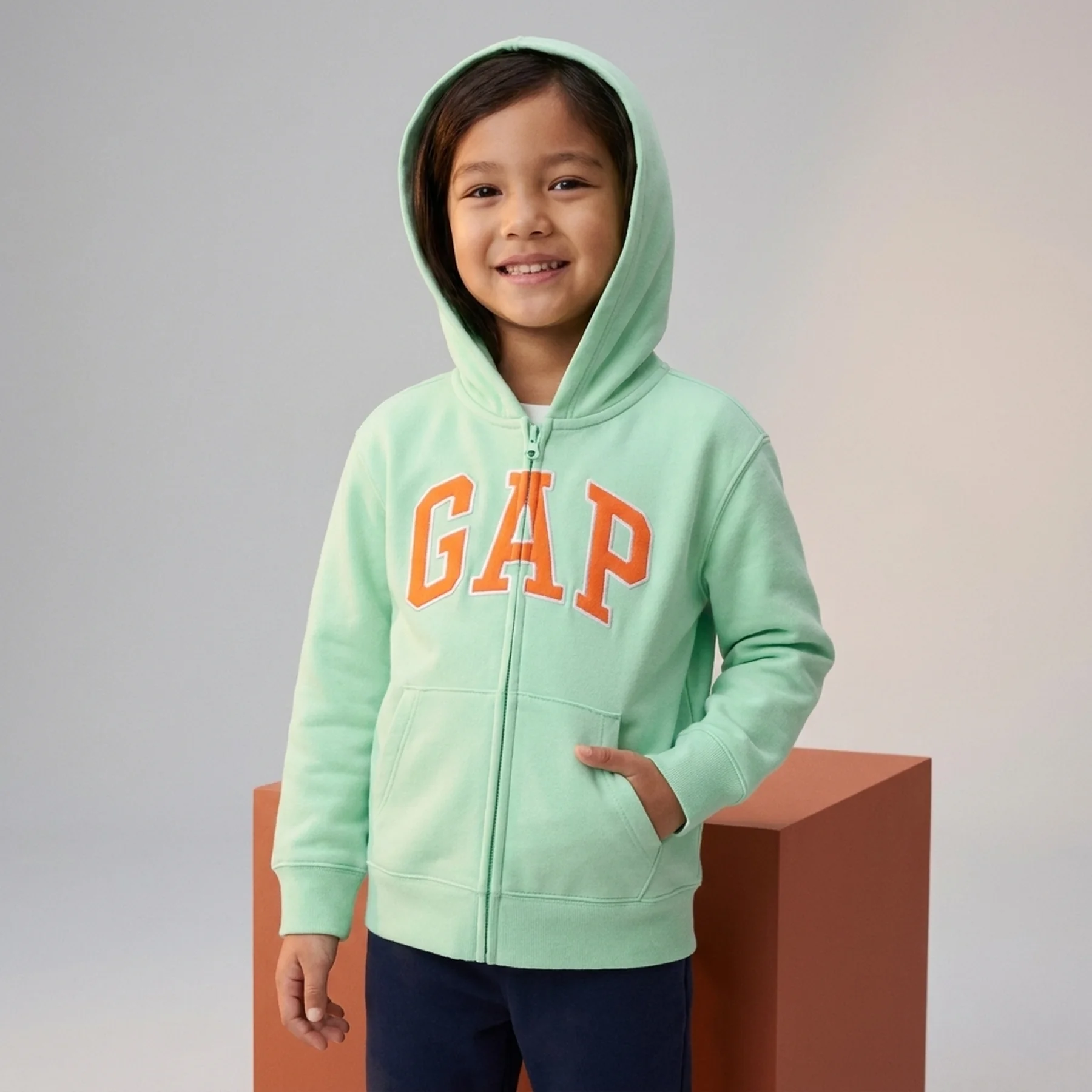Дитяча толстовка з капюшоном GAP кофта на замку 1159846052