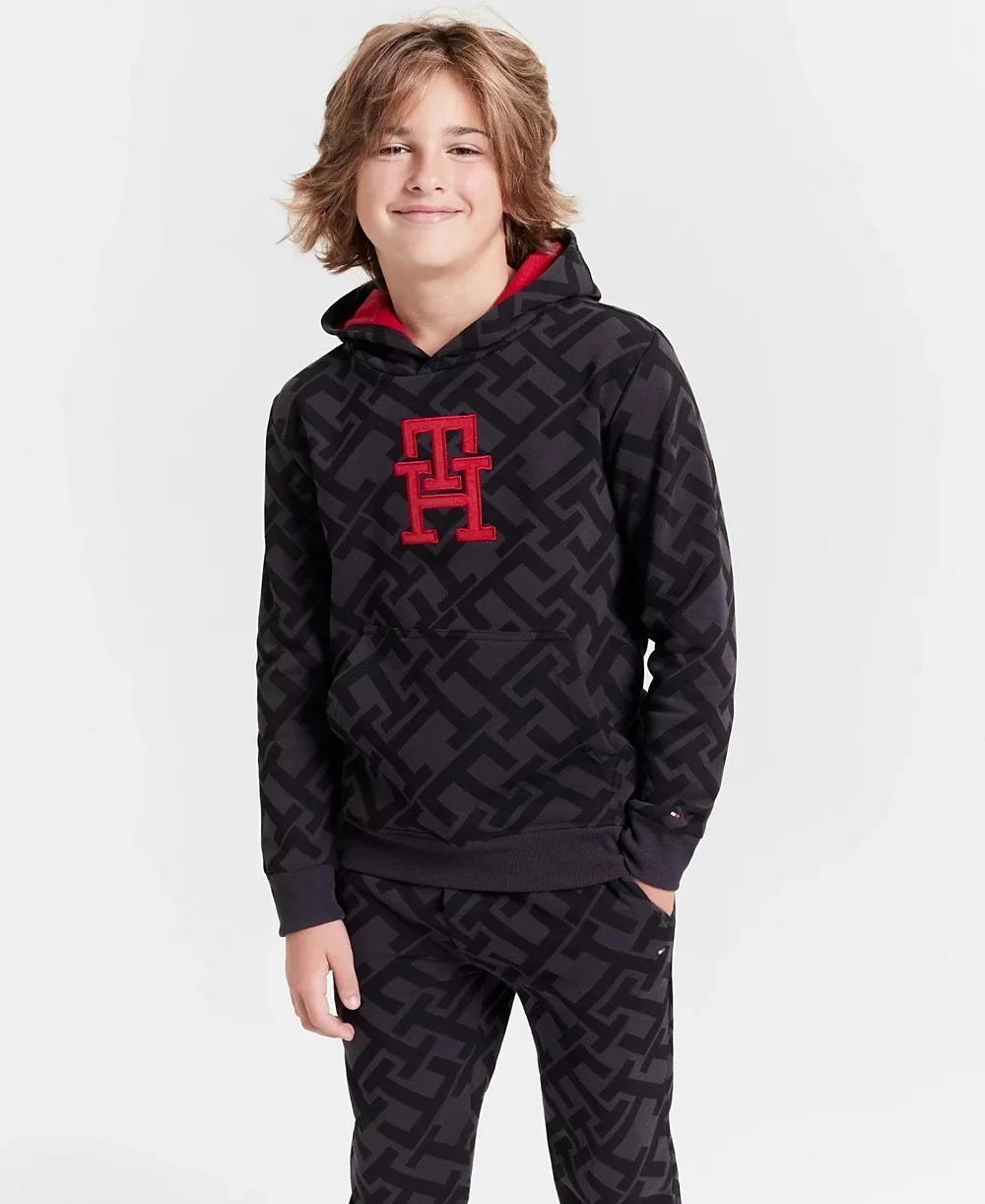 Дитяче худи на флісі Tommy Hilfiger з логотипом 1159834465