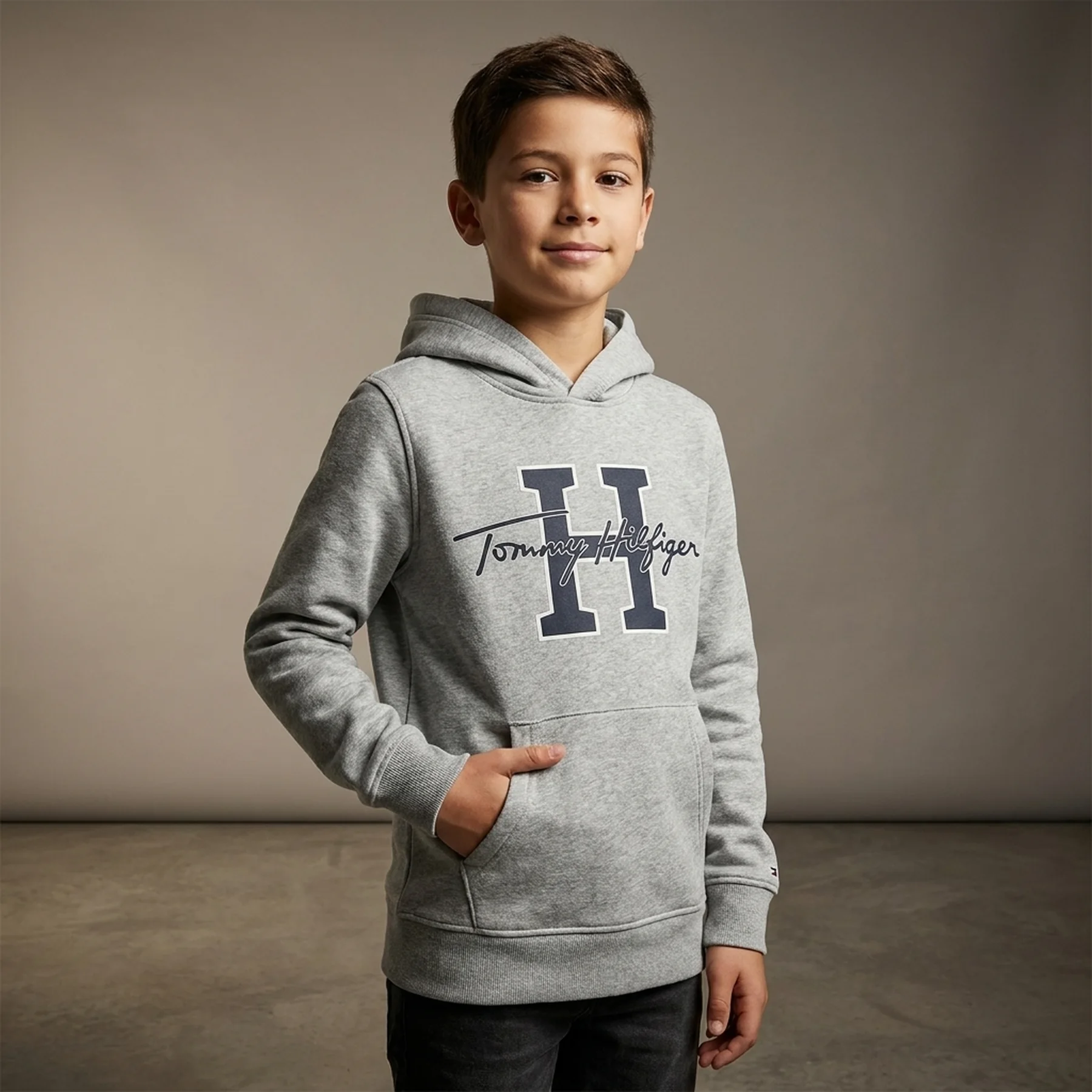 Дитяче худи на флісі Tommy Hilfiger з логотипом 1159842965