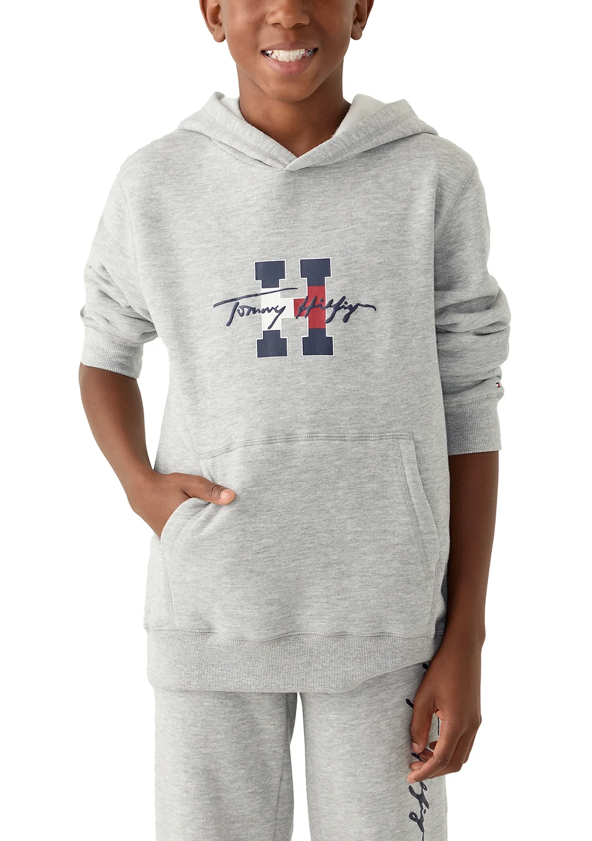 Дитяче худи на флісі Tommy Hilfiger з логотипом 1159842965