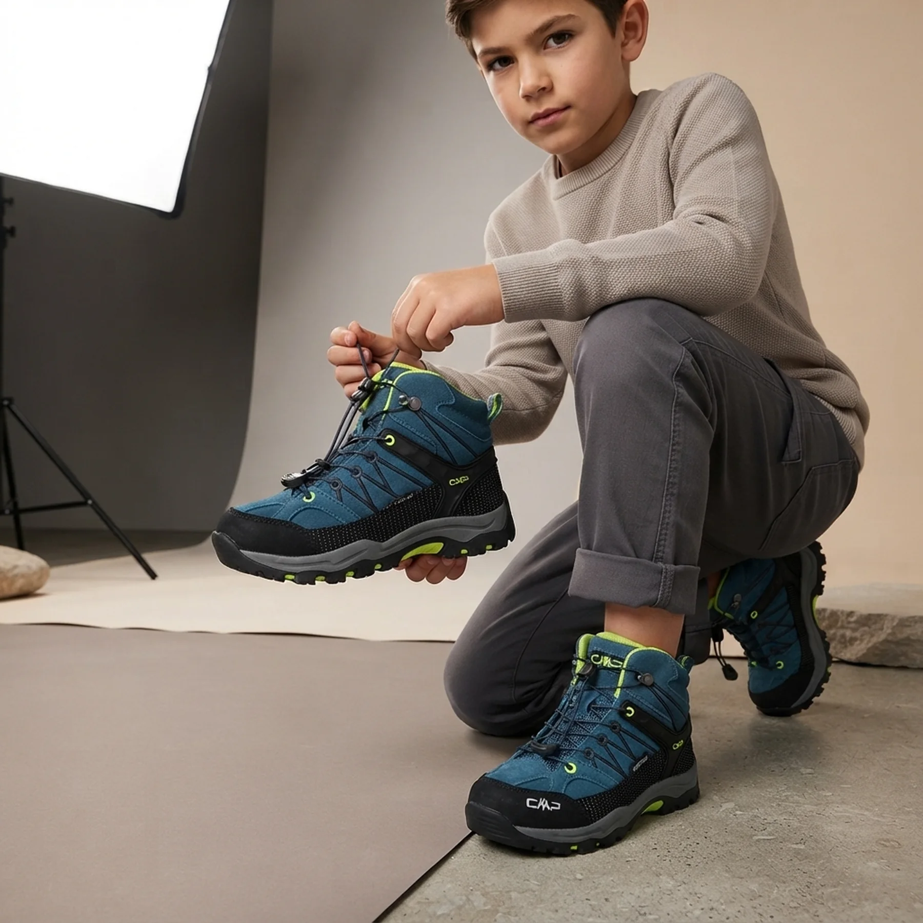 Дитячі черевики KIDS RIGEL MID TREKKING SHOES 3Q12944-18MM CMP 28 Синій