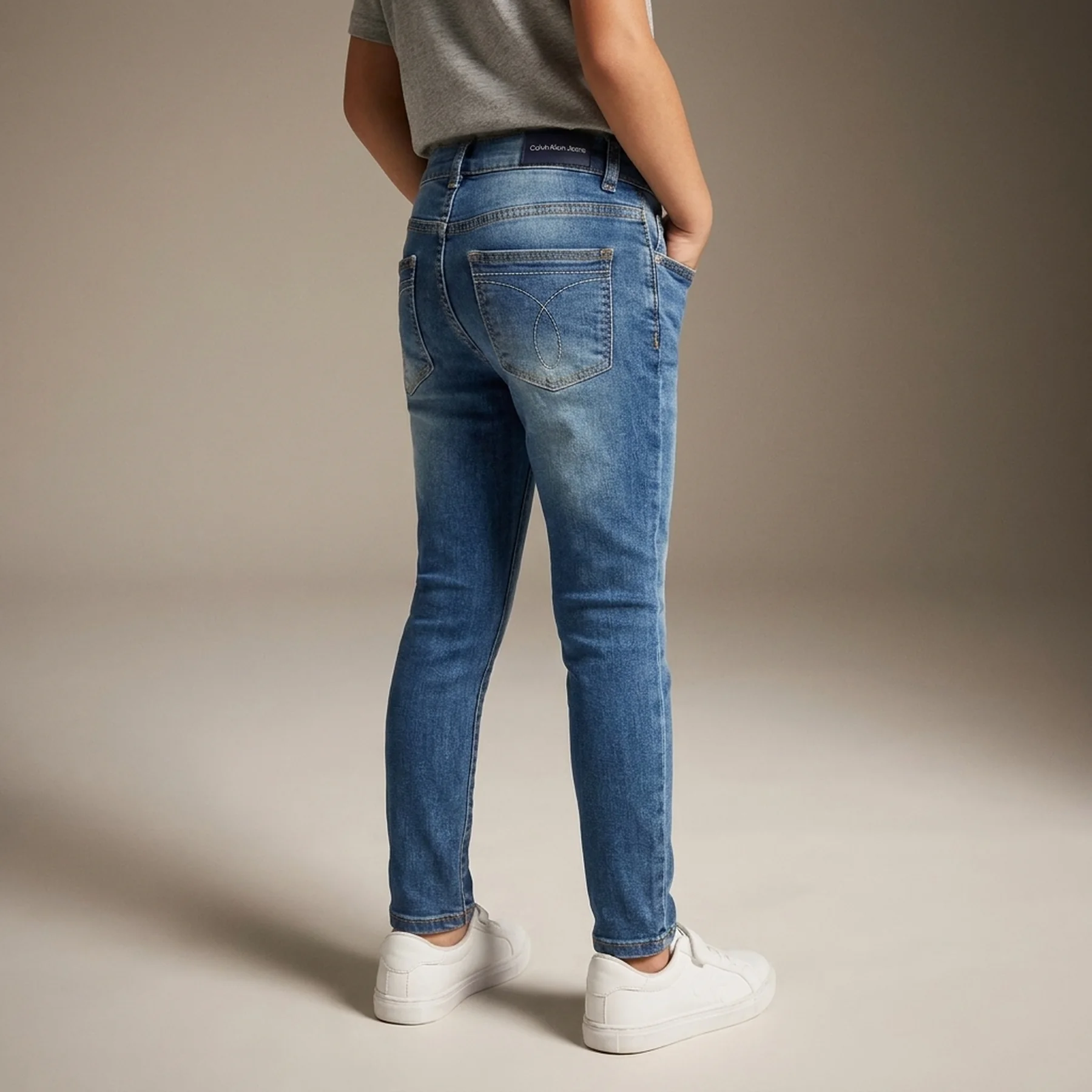 Дитячі джинси Calvin Klein скінні 1159816828 (Синій 12)