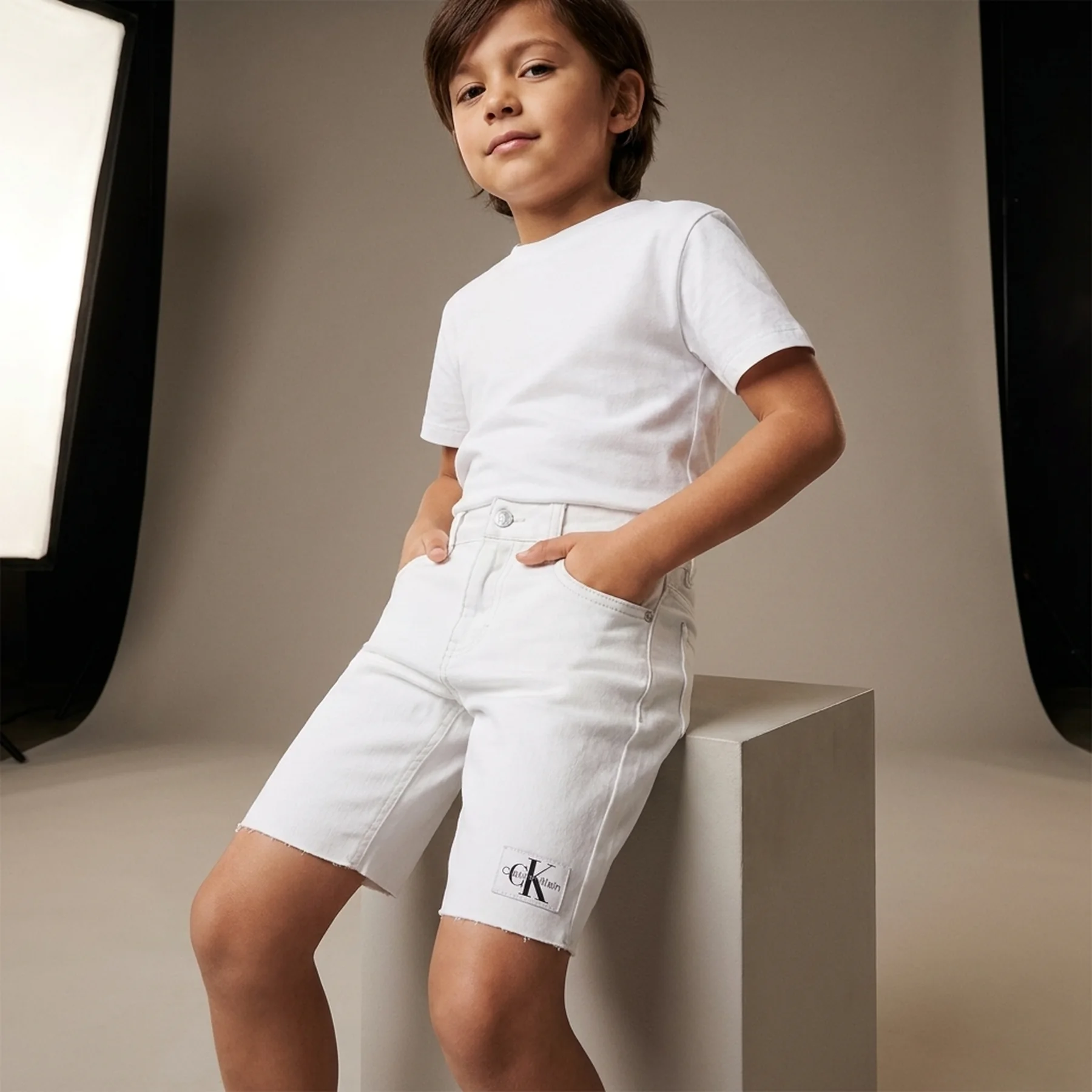 Дитячі шорти Calvin Klein джинсові 1159819457