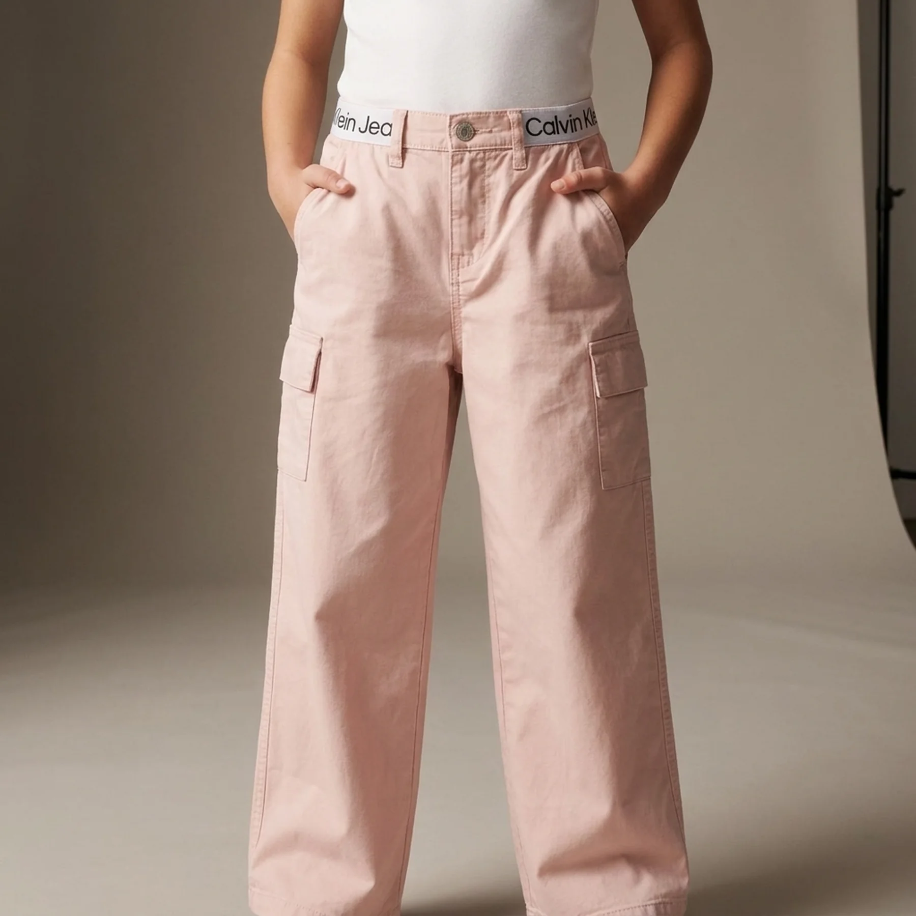 Дитячі штани Calvin Klein карго 1159834125 (Рожевий 8)