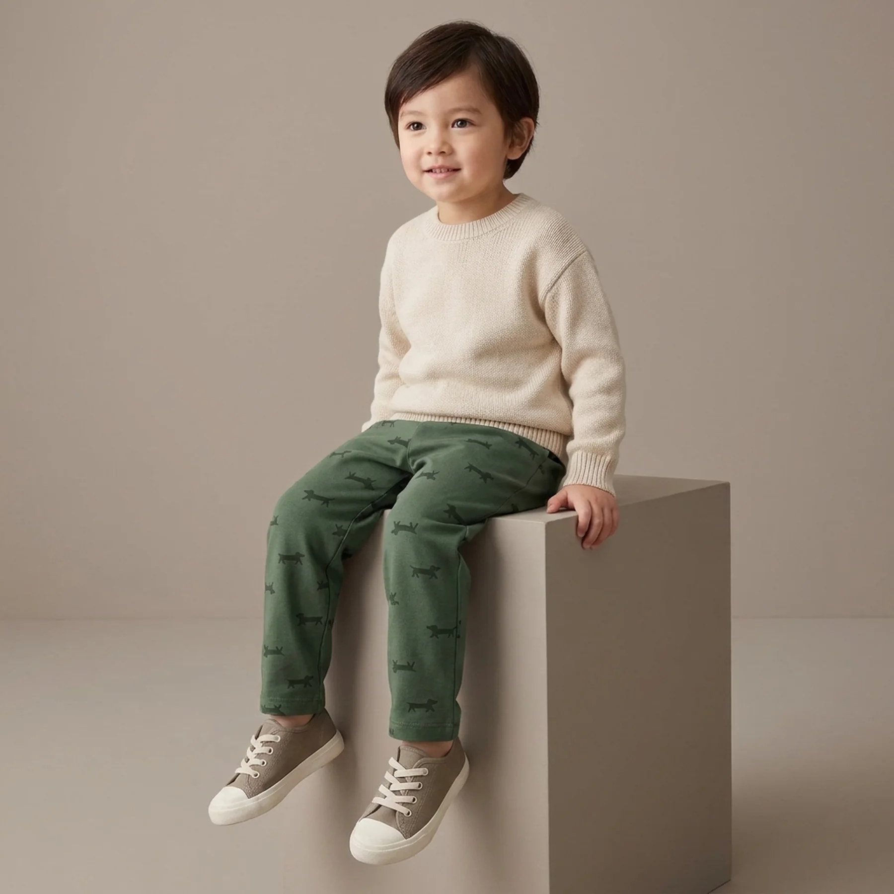 Дитячі штани UNIQLO вільні штани 1159831442