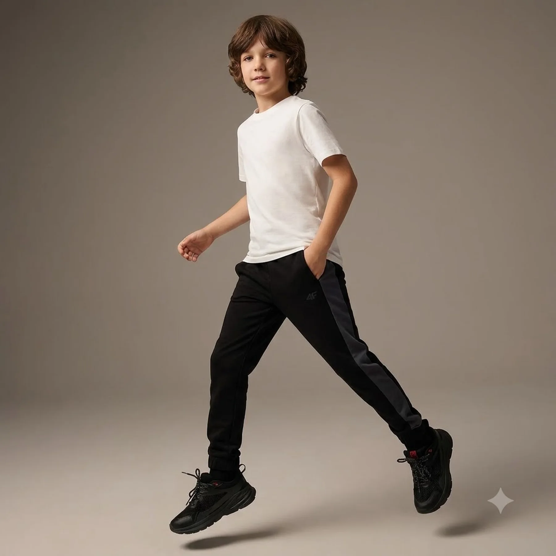 Дитячі спортивні штани TROUSERS CAS M759 4FJWAW24TTROM759-20S 4F 122 Чорний