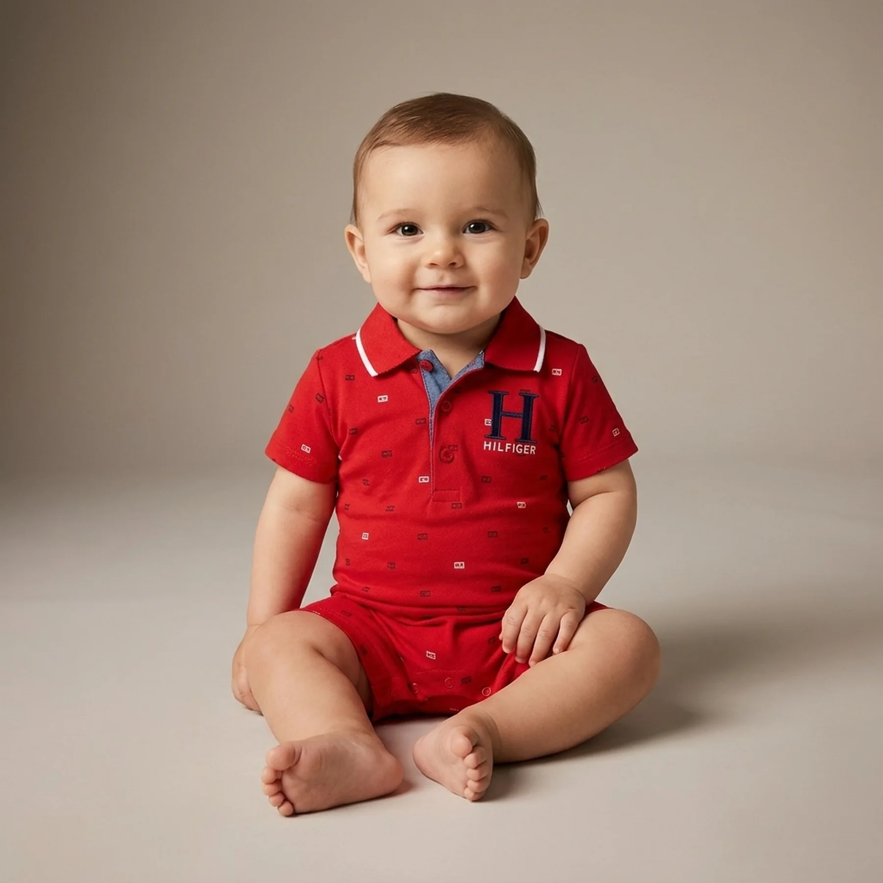Дитячий комбінезон-поло Tommy Hilfiger із логотипом 1159815712