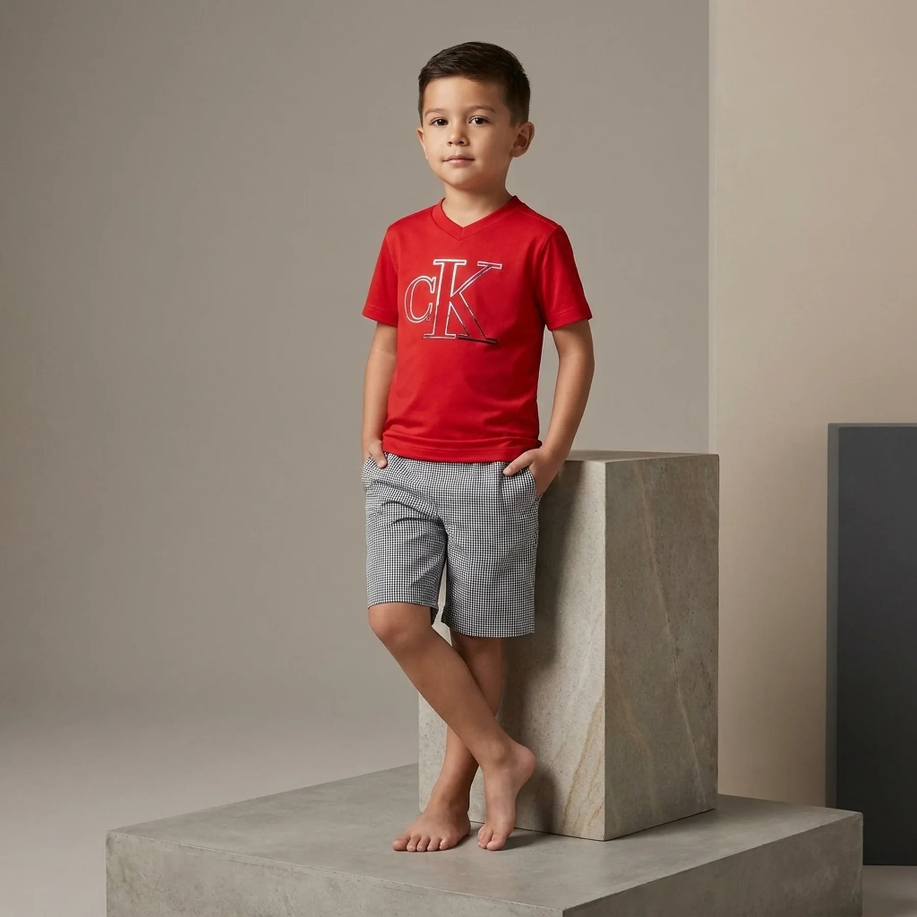 Дитячий комплект Calvin Klein футболка та шорти 1159828988