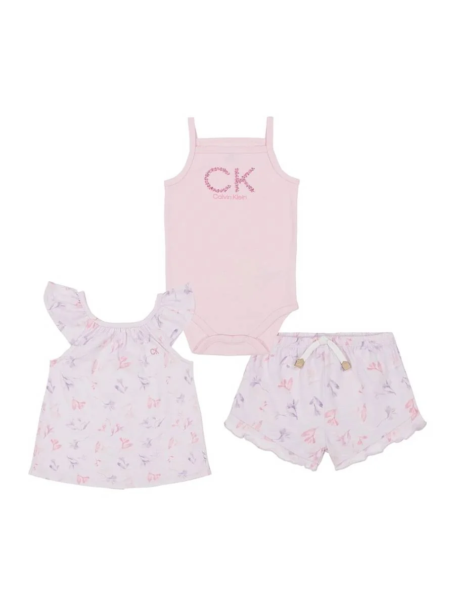 Дитячий комплект Calvin Klein майка, боді та шорти 1159823910
