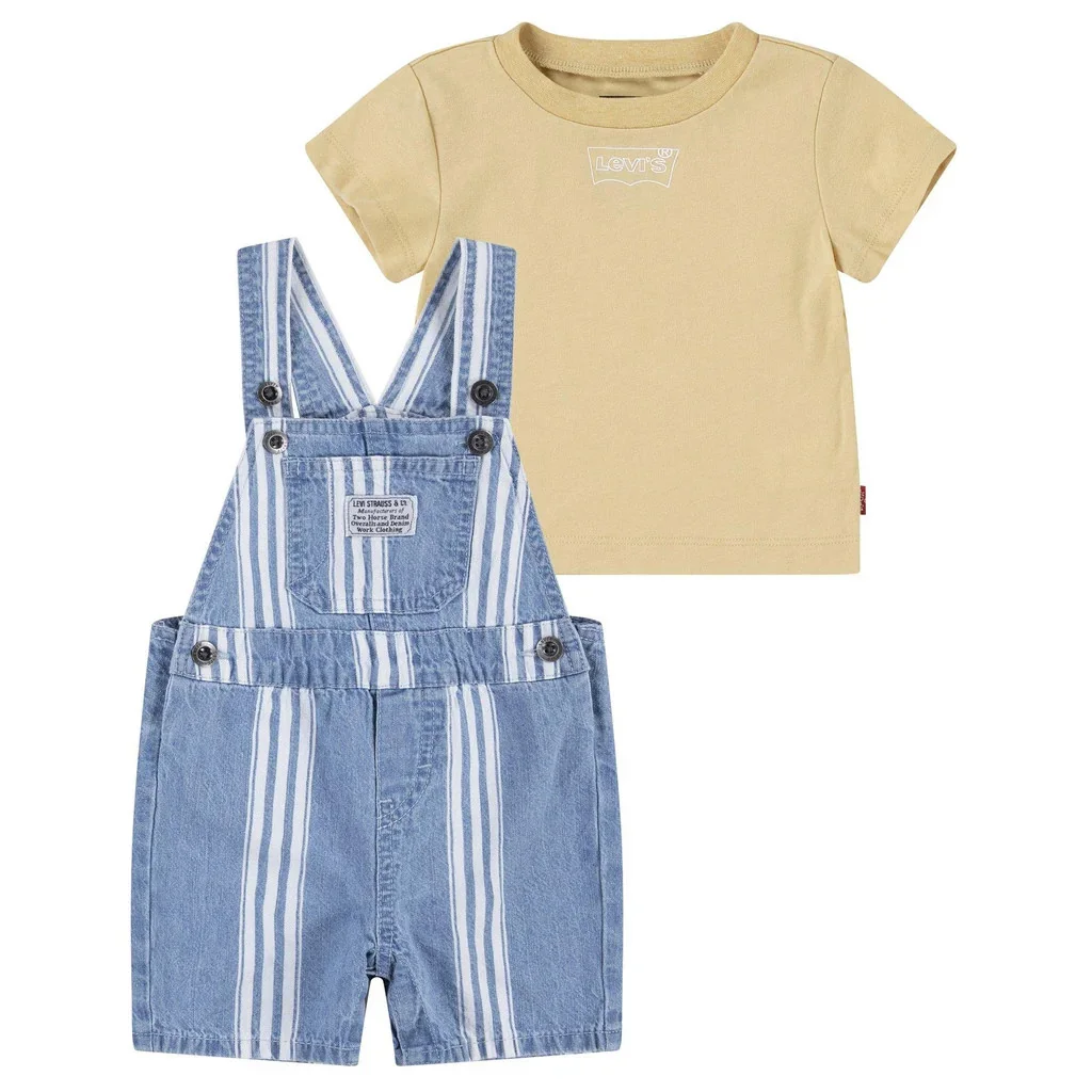 Дитячий комплект Levi's джинсовий комбінезон футболка 1159816313 — Немовлята для дівчинки