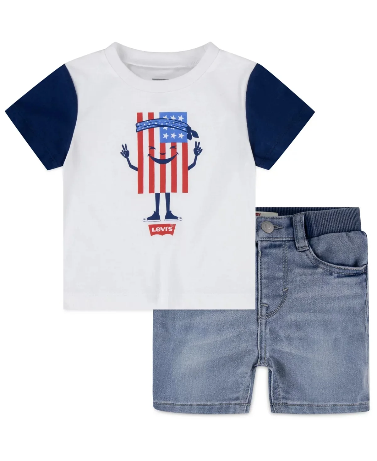 Дитячий комплект Levi's футболка та шорти 1159815369