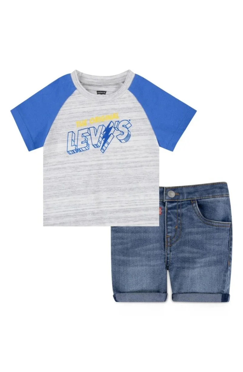 Дитячий комплект Levi's футболка та шорти 1159820539