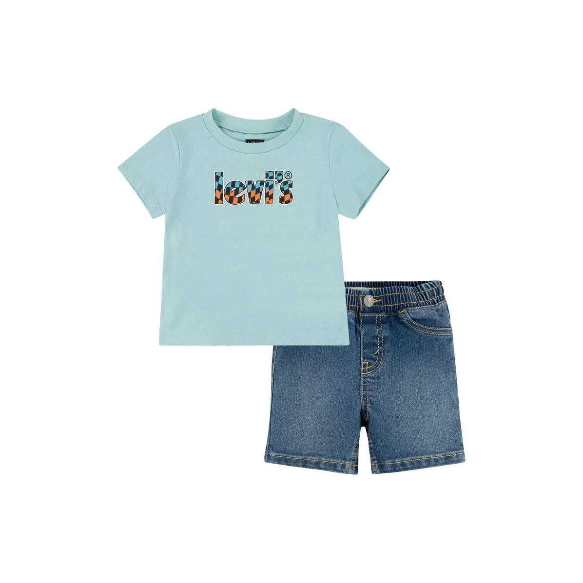 Дитячий комплект Levi's футболка та шорти 1159821440
