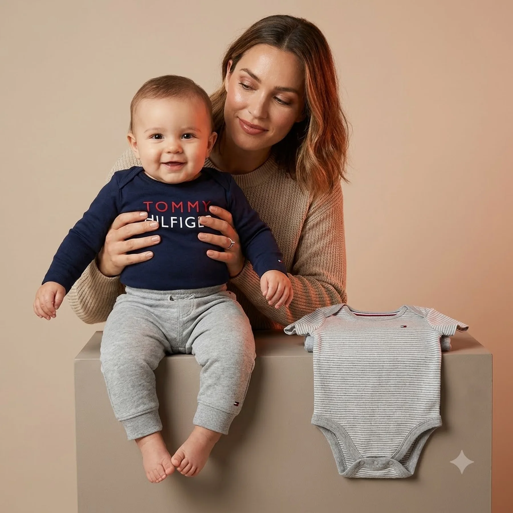 Дитячий комплект Tommy Hilfiger 2 боді та штани джоггери 1159823167