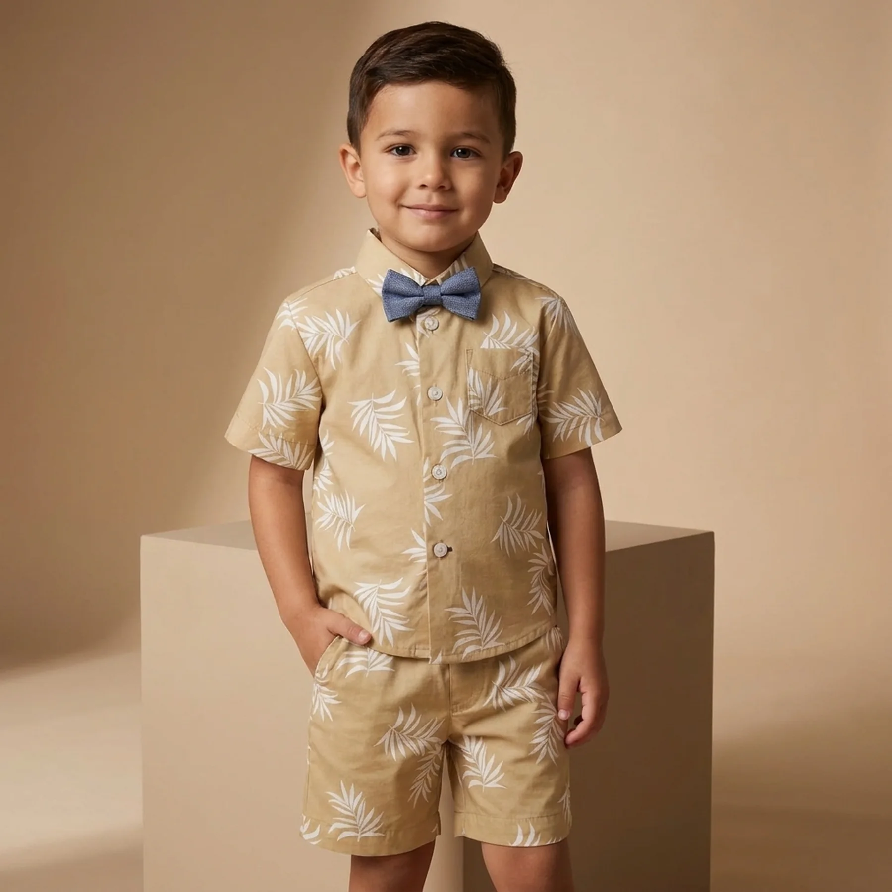 Дитячий комплект Tommy Hilfiger теніска, шорти та краватка-метелик 1159843021