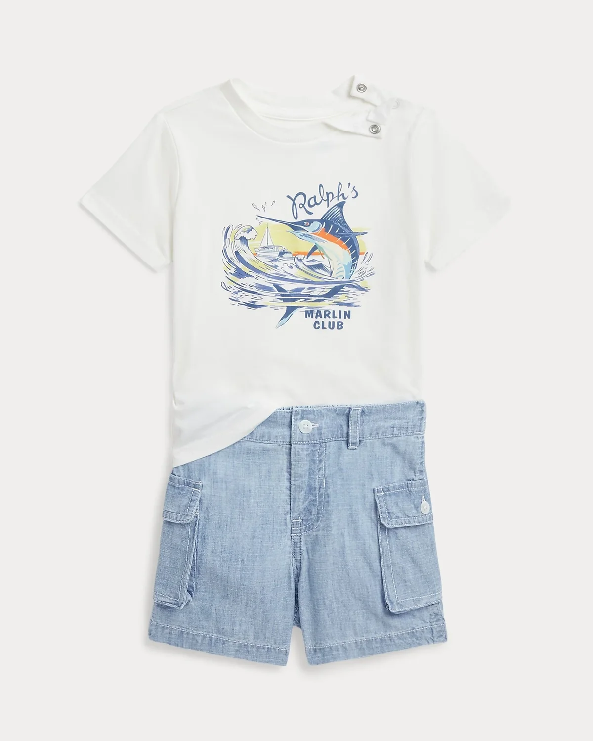Дитячий комплект від Polo Ralph Lauren футболка та шорти 1159822915