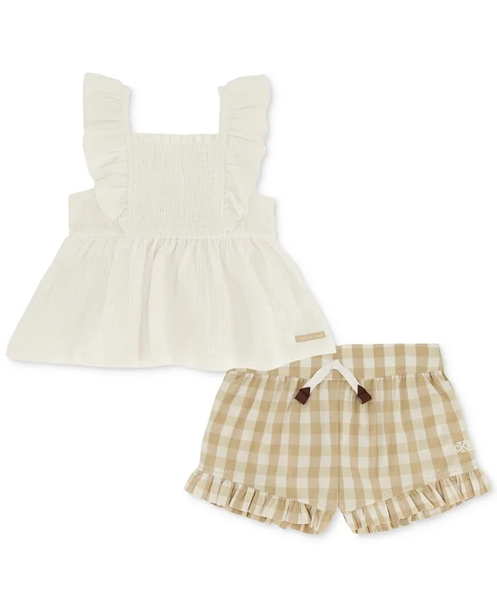 Дитячий костюм Calvin Klein блуза та шорти 1159815644