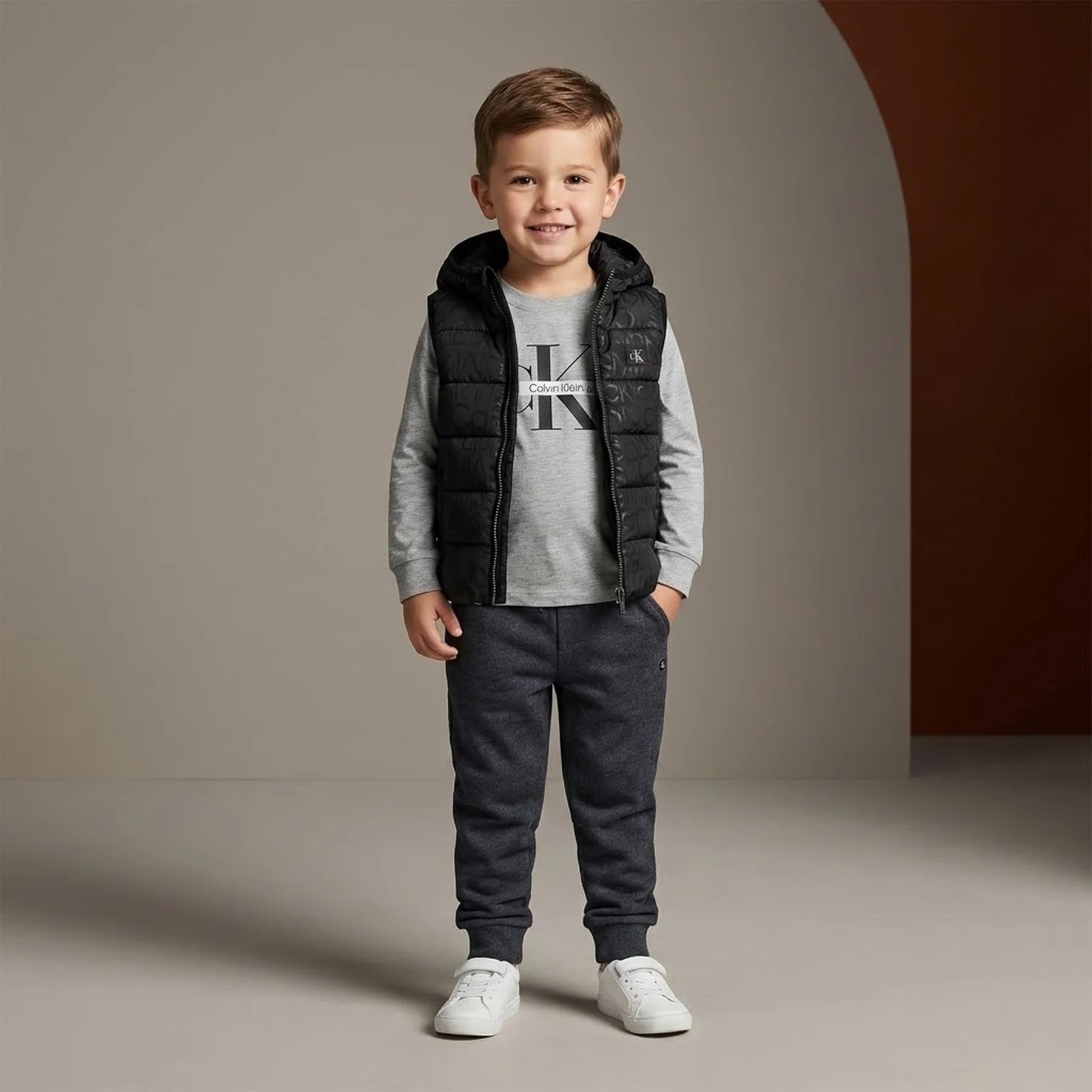 Дитячий костюм Calvin Klein жилет, лонгслів та джогери 1159834469
