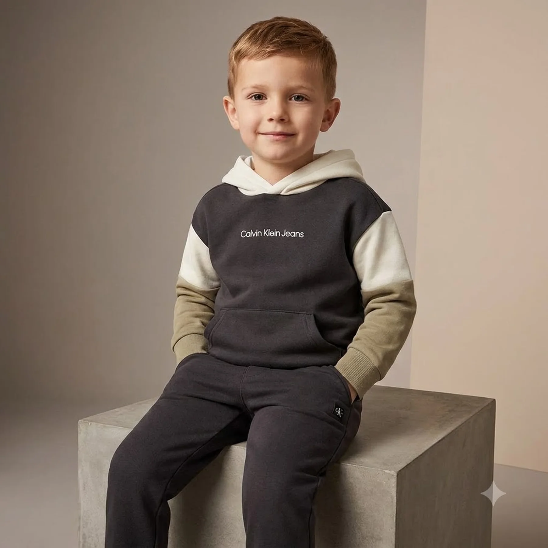 Дитячий костюм на флісі Calvin Klein худі та джогери 1159853389