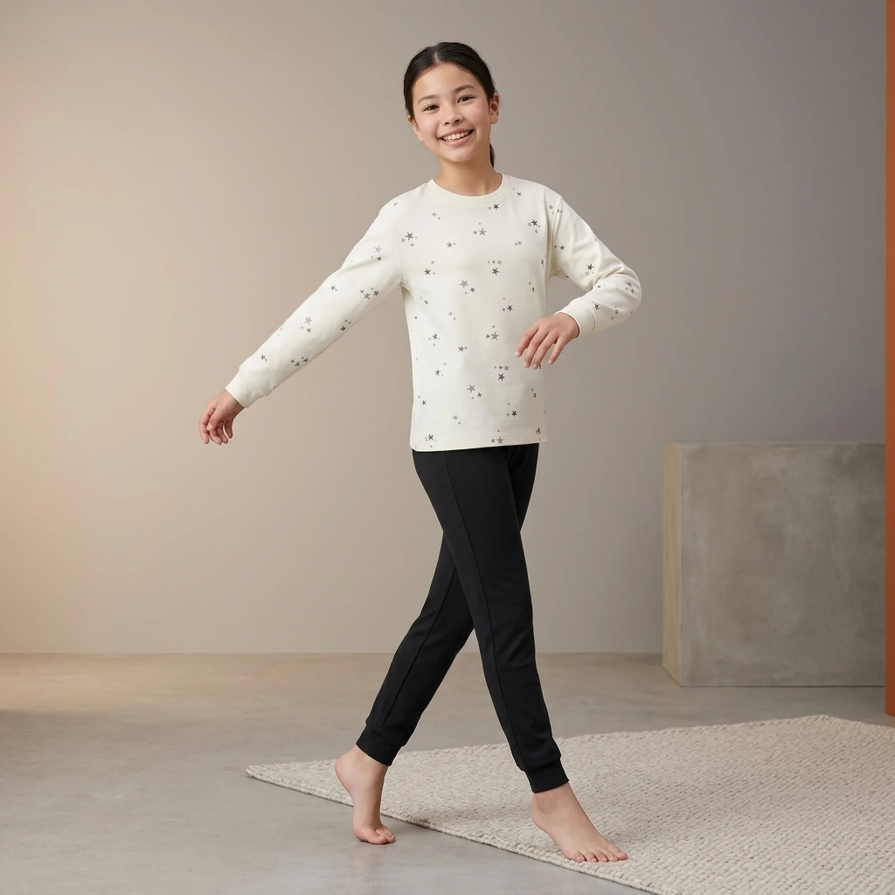 Дитячий костюм Ultra Stretch AIRism лонгслів та легінси 1159824031