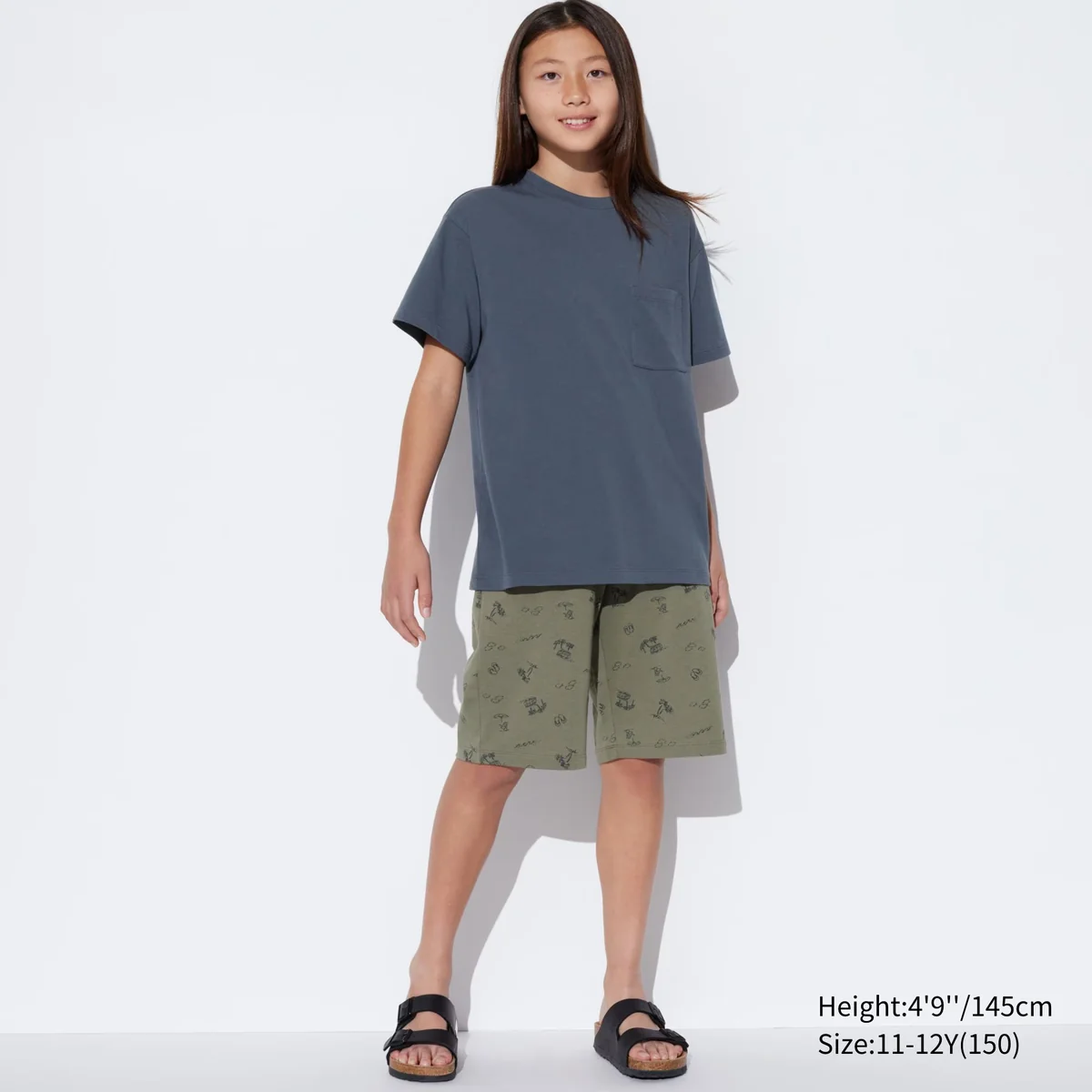 Дитячий костюм UNIQLO AIRISM футболка та шорти 1159811253