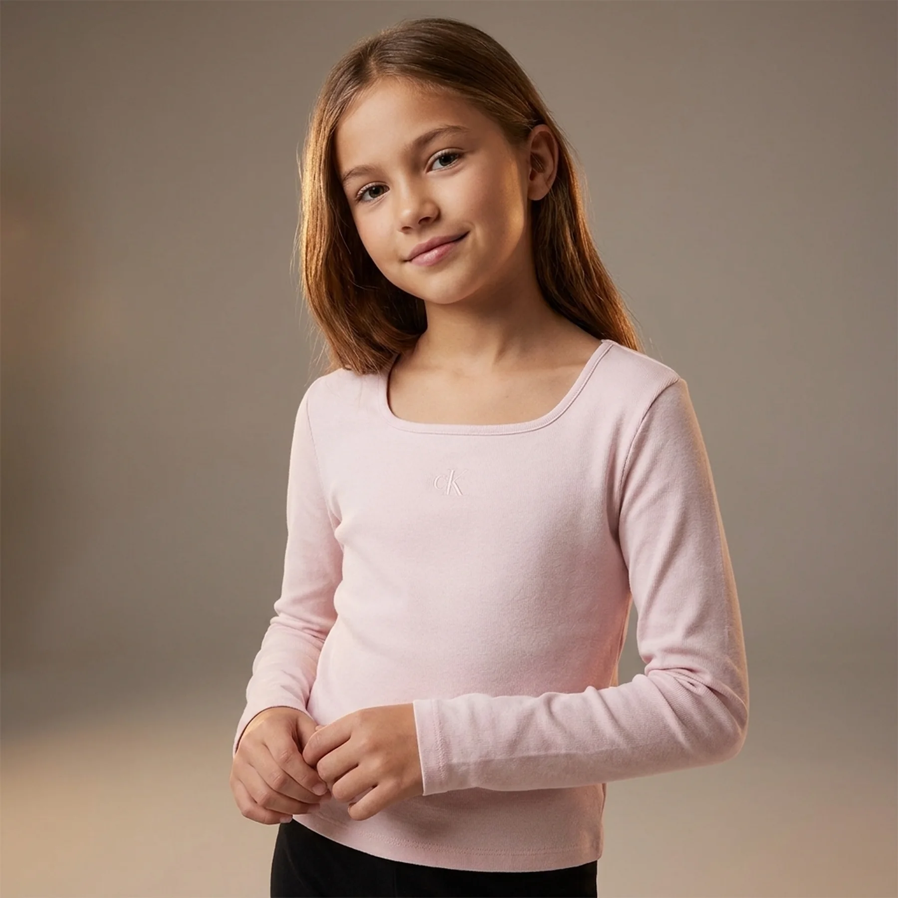 Дитячий лонгслів Calvin Klein з логотипом 1159837238