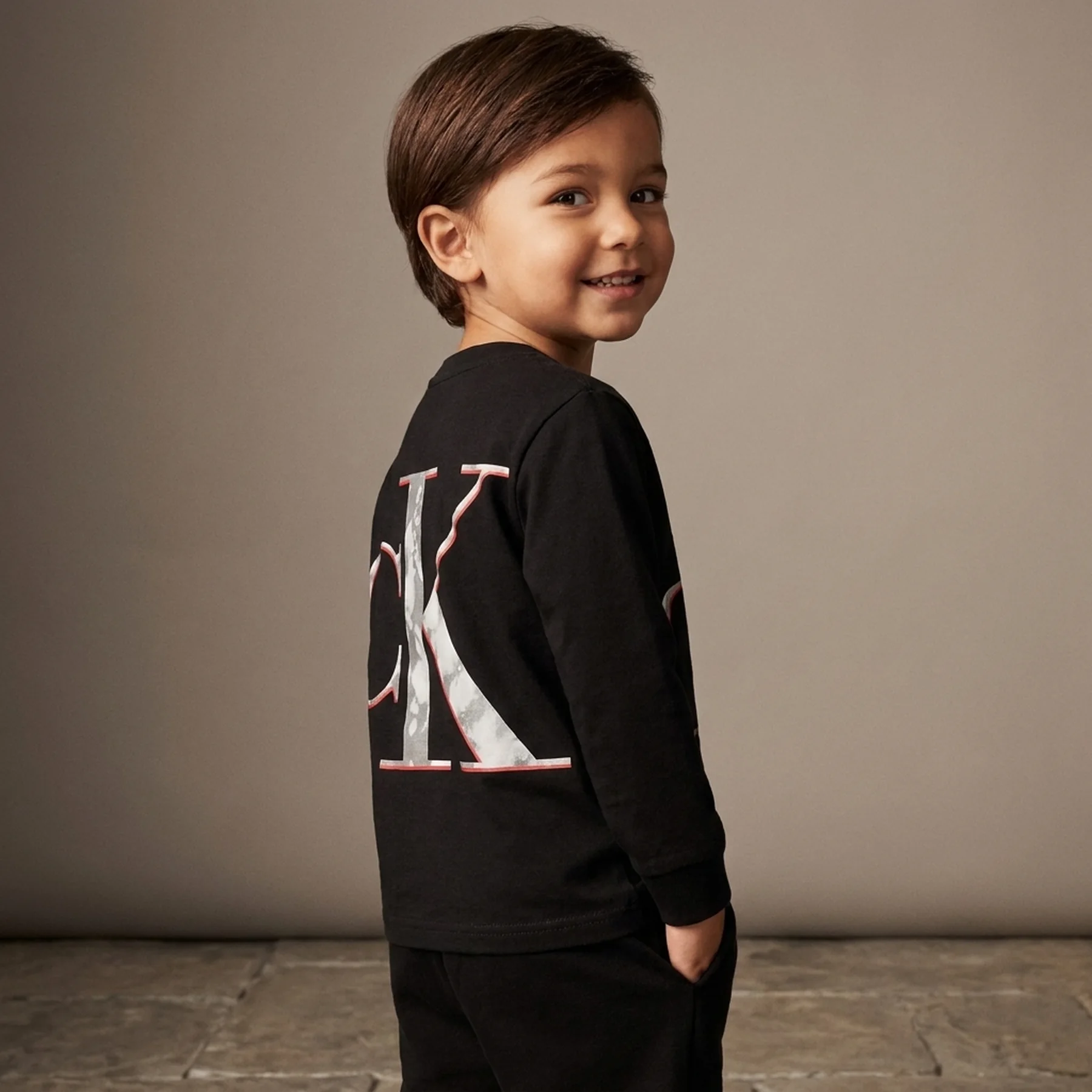 Дитячий лонгслів Calvin Klein з логотипом 1159837395
