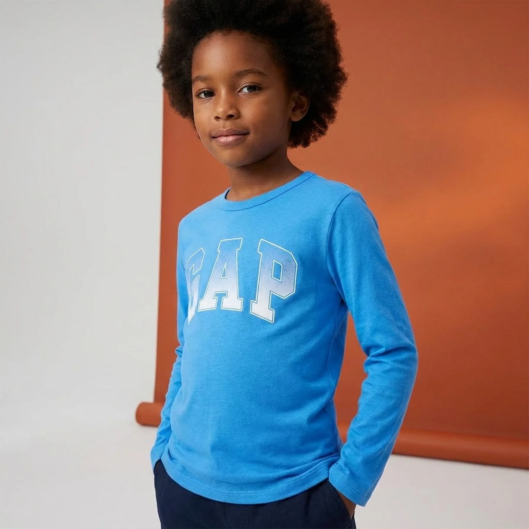 Дитячий лонгслів GAP логотип 1159835978