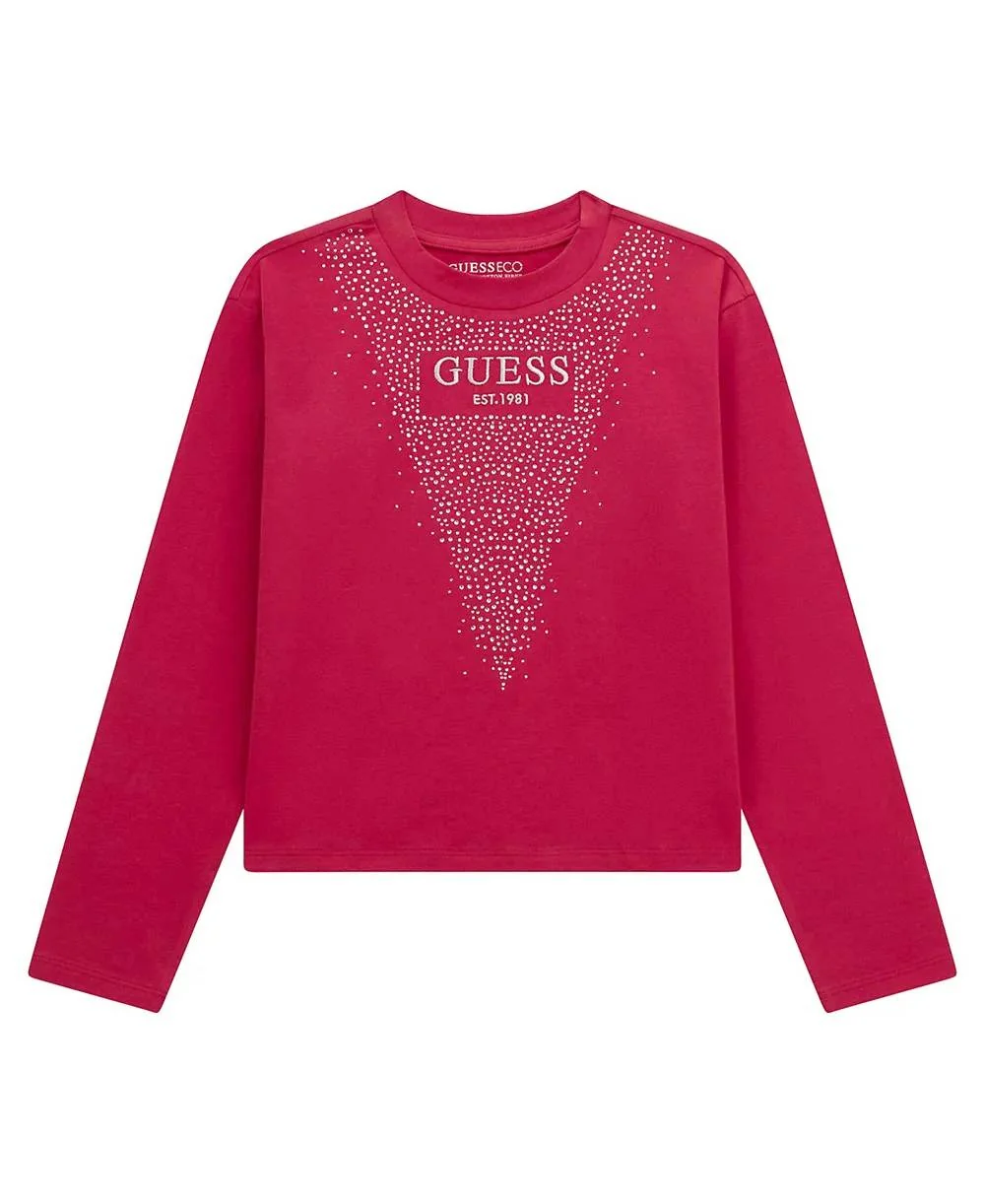 Дитячий лонгслів GUESS зі стразами 1159832732