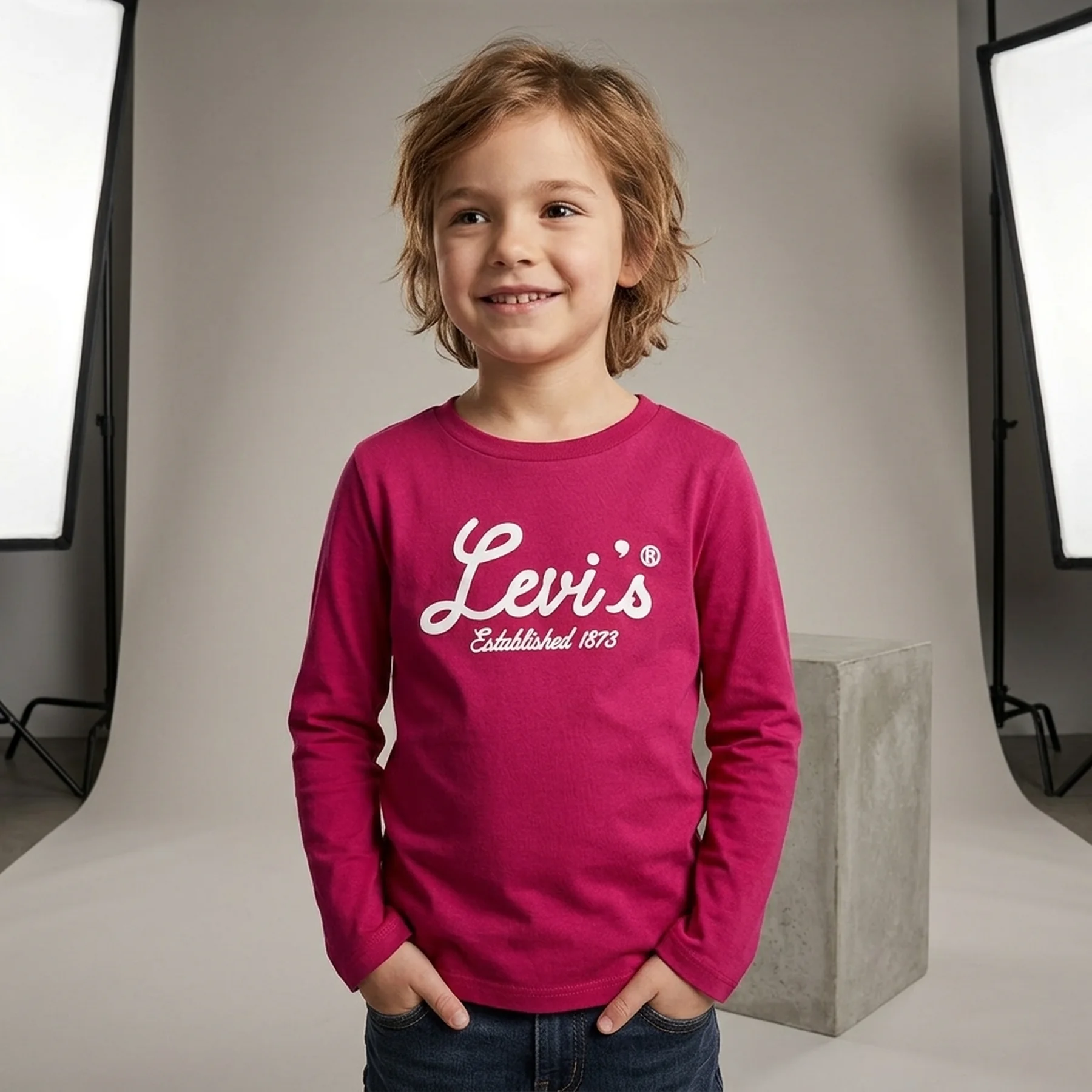 Дитячий лонгслів Levi's з принтом 1159832552