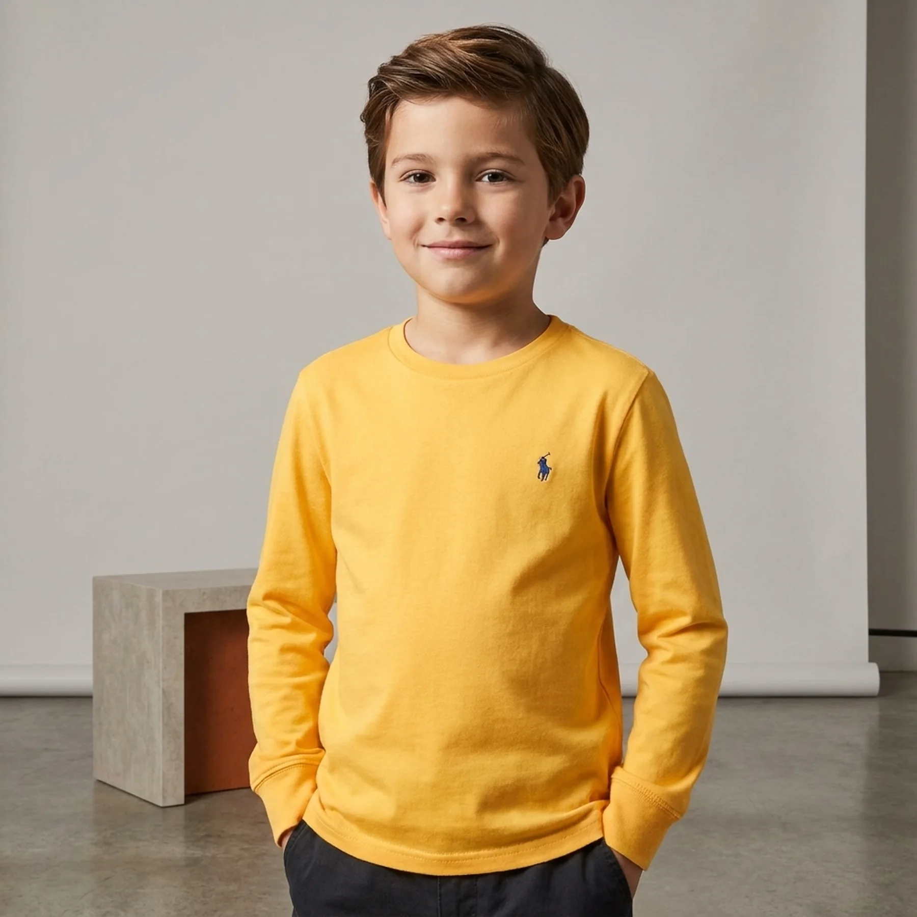 Дитячий лонгслів Polo Ralph Lauren з логотипом 1159837598