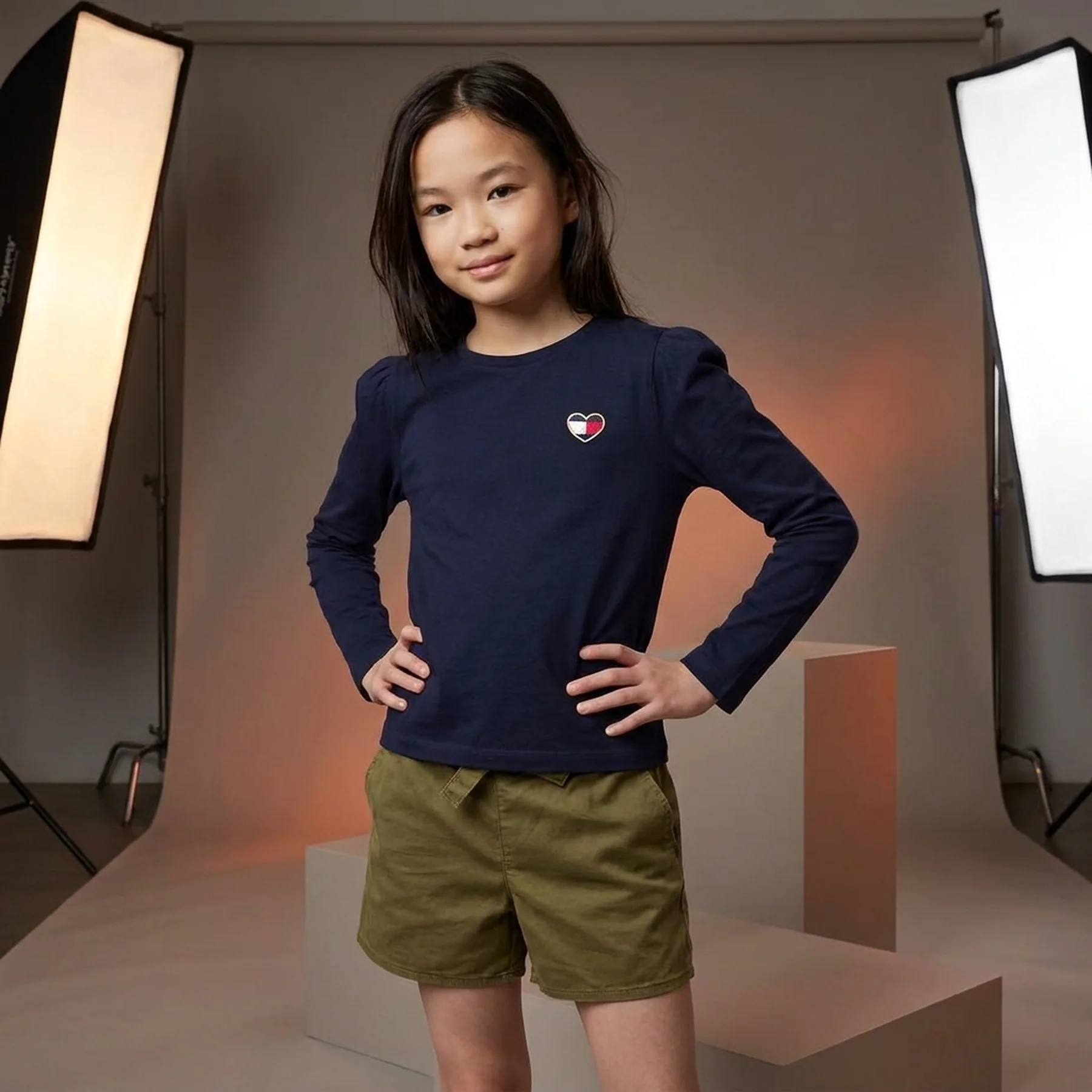 Дитячий лонгслів Tommy Hilfiger з логотипом 1159836001