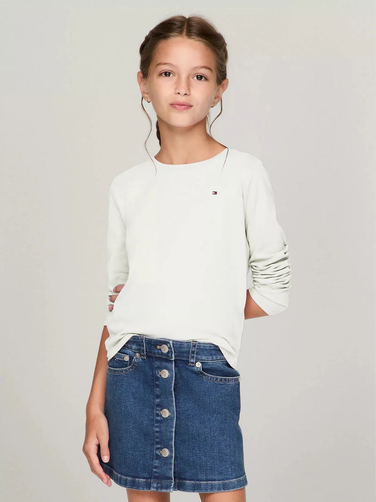 Дитячий лонгслів Tommy Hilfiger з логотипом 1159836003