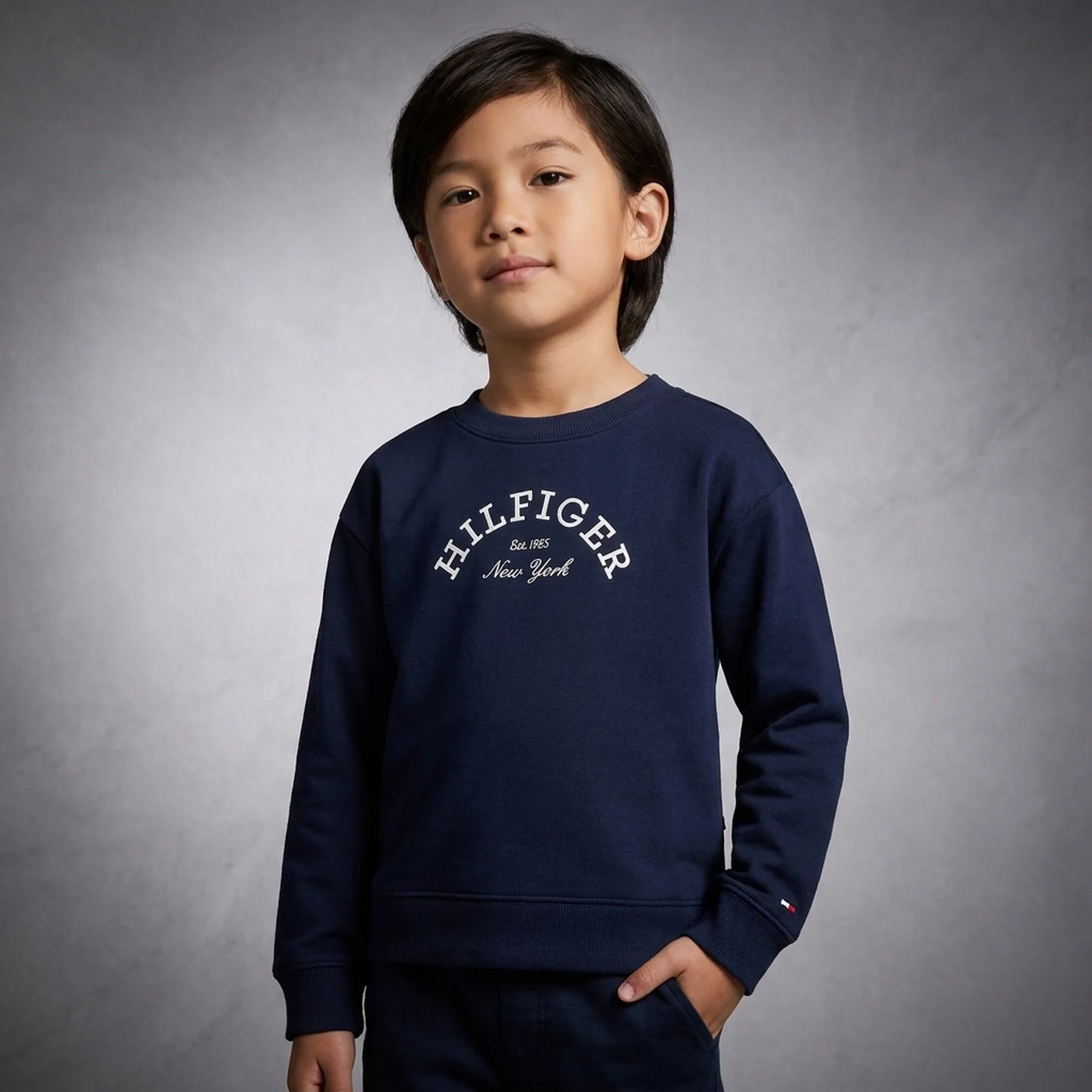 Дитячий лонгслів Tommy Hilfiger з логотипом 1159840286