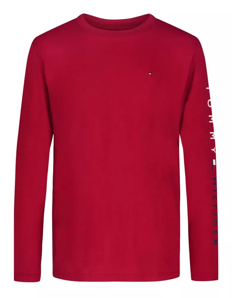 Дитячий лонгслів Tommy Hilfiger з логотипом 1159843073
