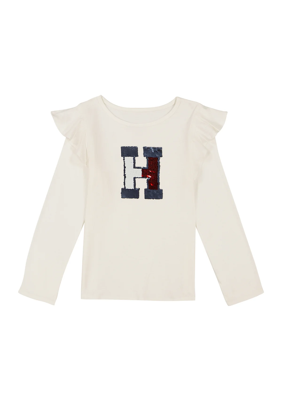 Дитячий лонгслів Tommy Hilfiger з логотипом з паєток 1159839461