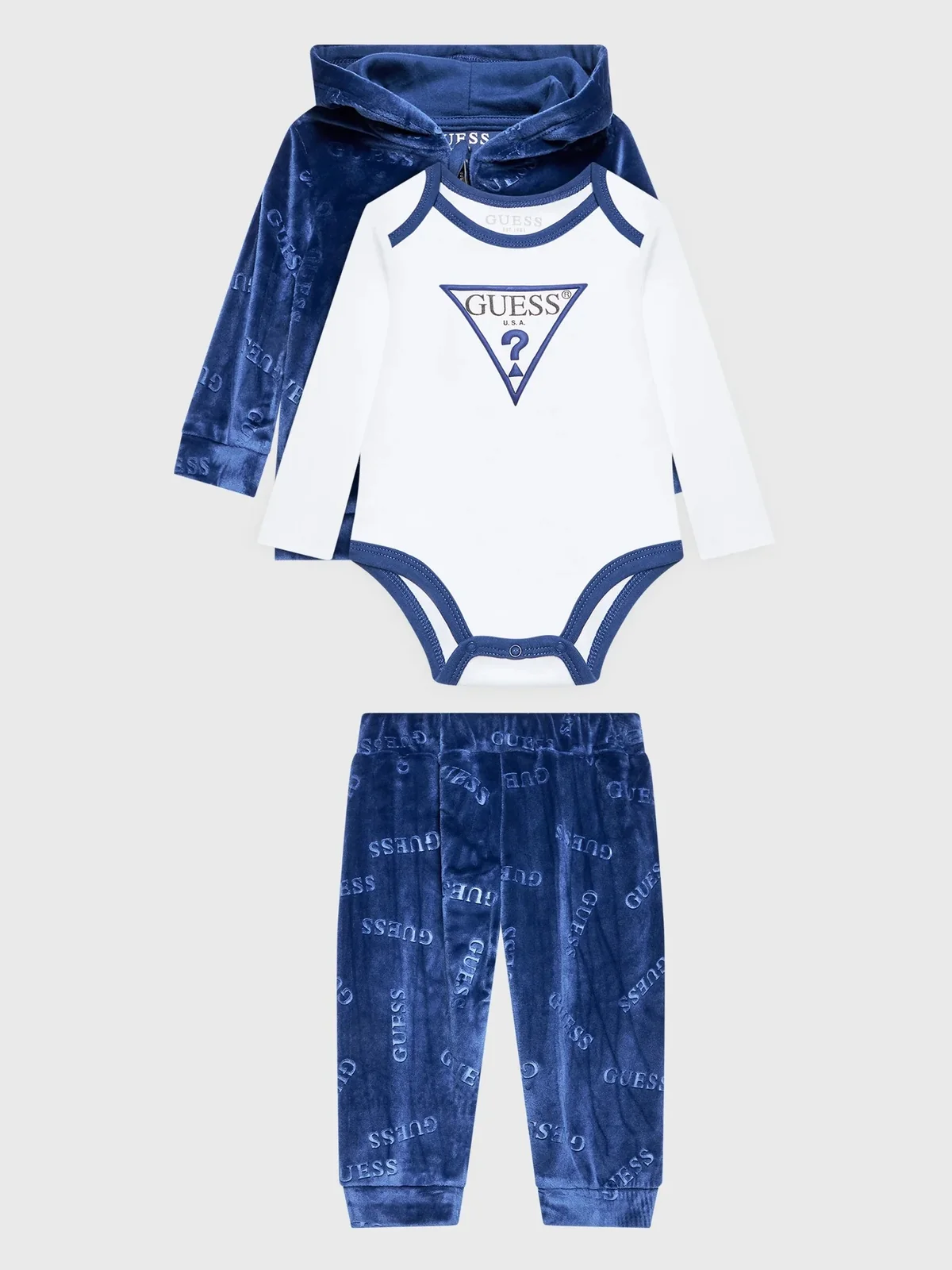 Дитячий набір GUESS Unisex Soft Chenille Logo 3 Piece Set 1159802384