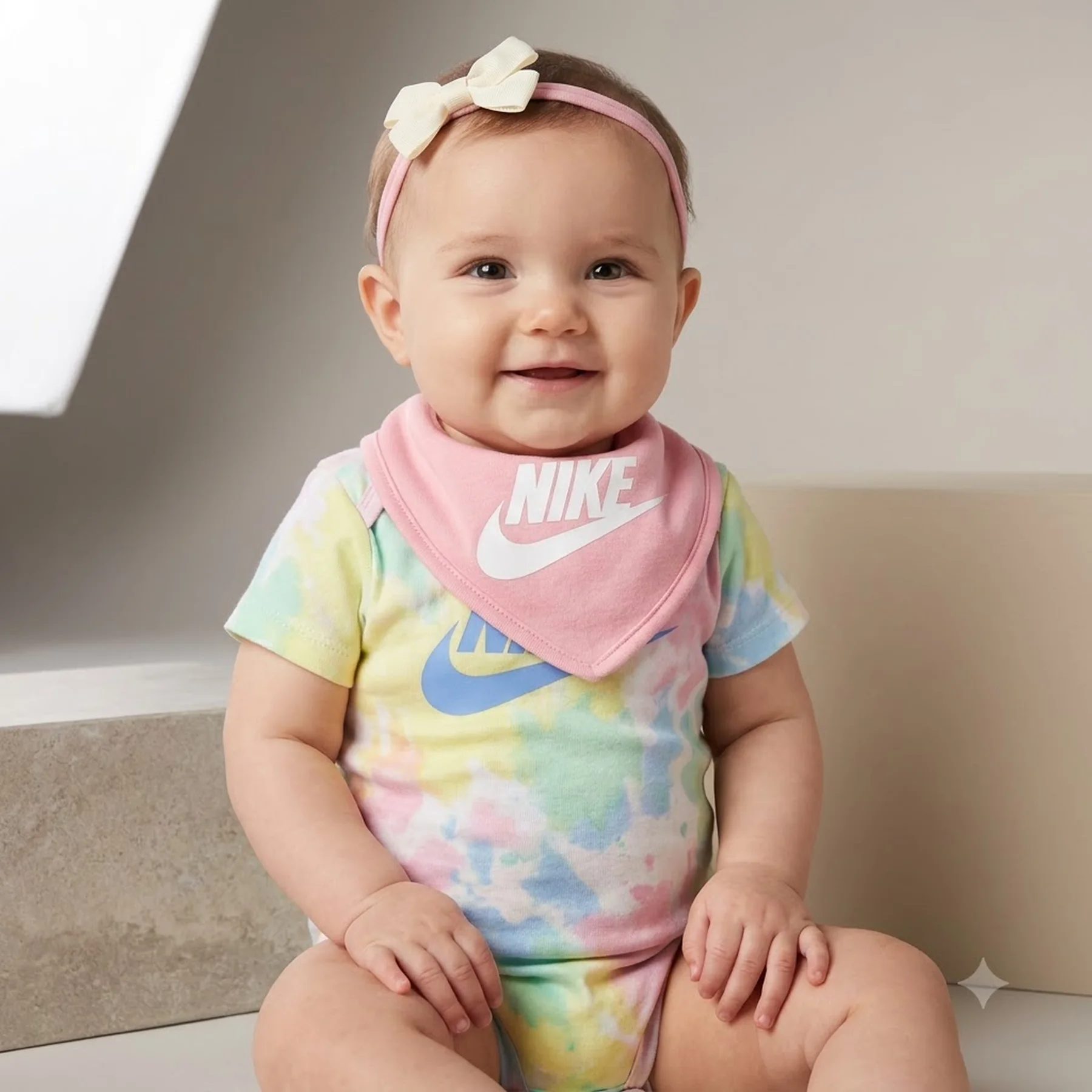 Дитячий набір Nike Headband, Bib and Bodysuit